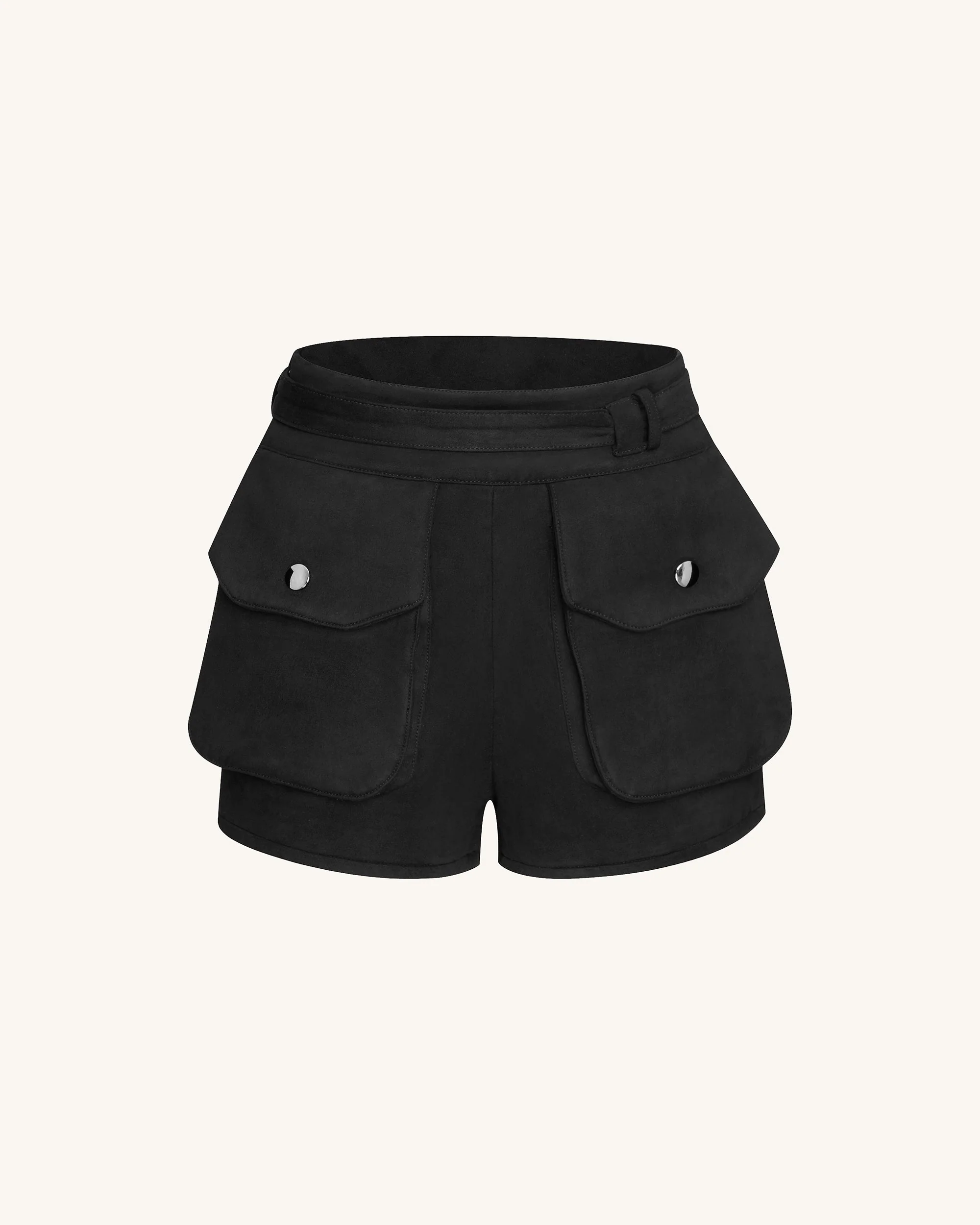 Abigail High-Waisted Utility-Shorts - Schwarz - Image 2