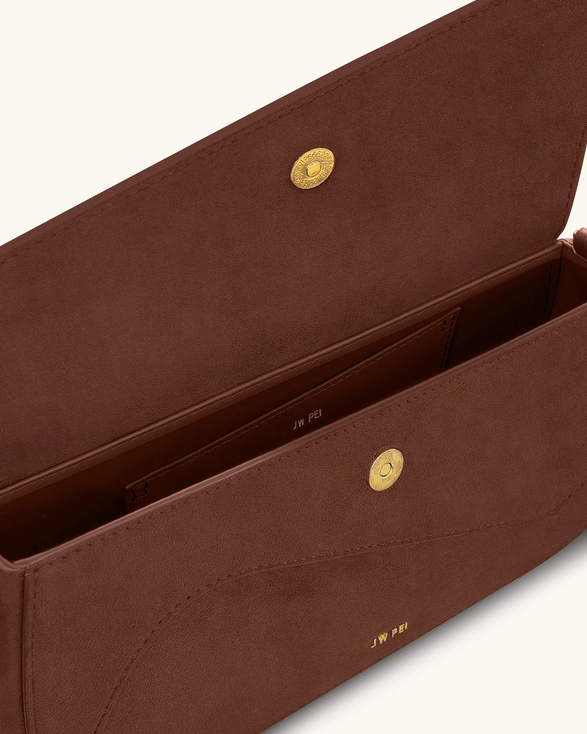 Addisyn Schultertasche mit Veloursleder Panel - Mokka Braun - Image 4