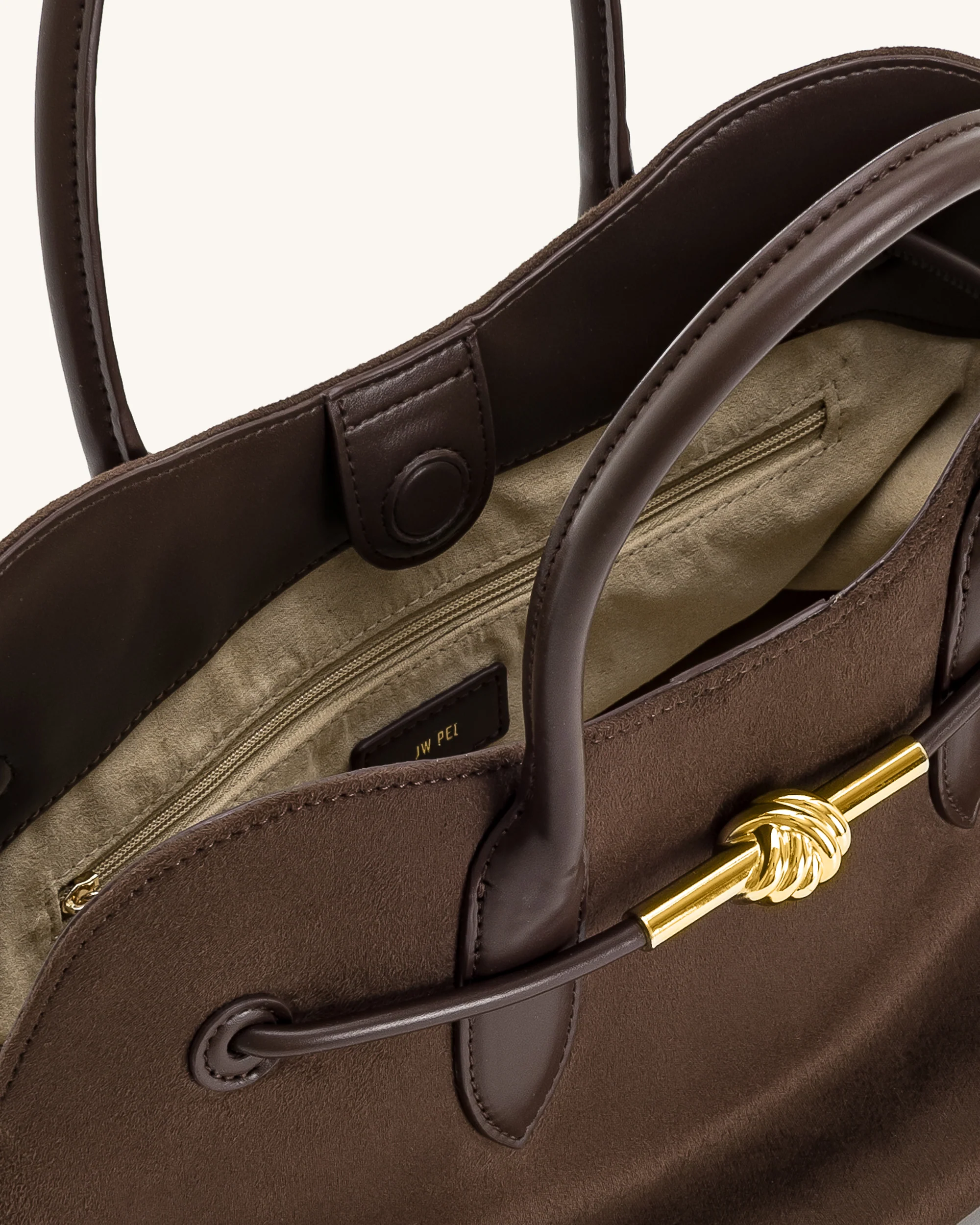 Adele Shopper mit Metall-Seilknoten - Mokkabraun - Image 4