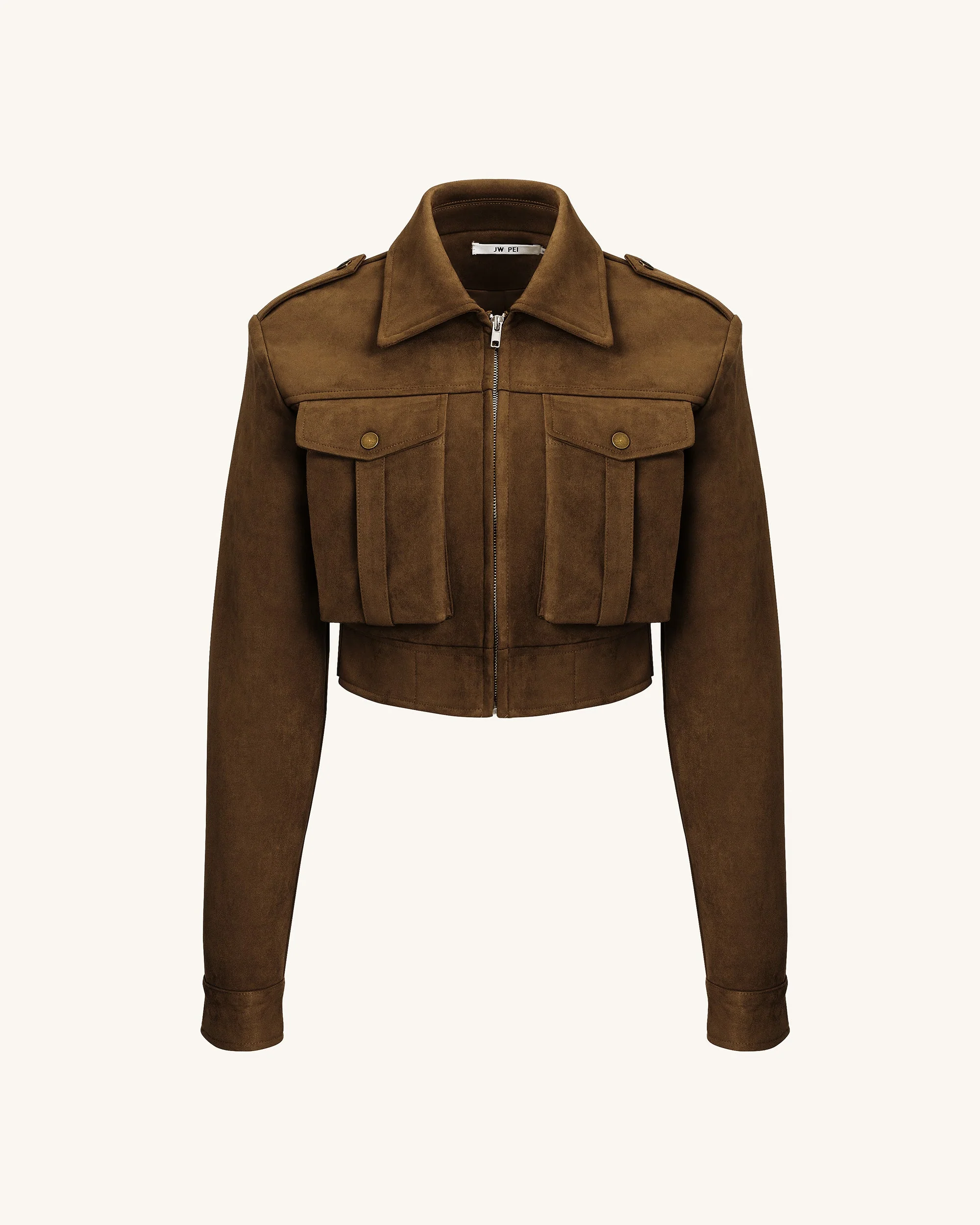 Adeline Kunstlederjacke - Braun - Image 2