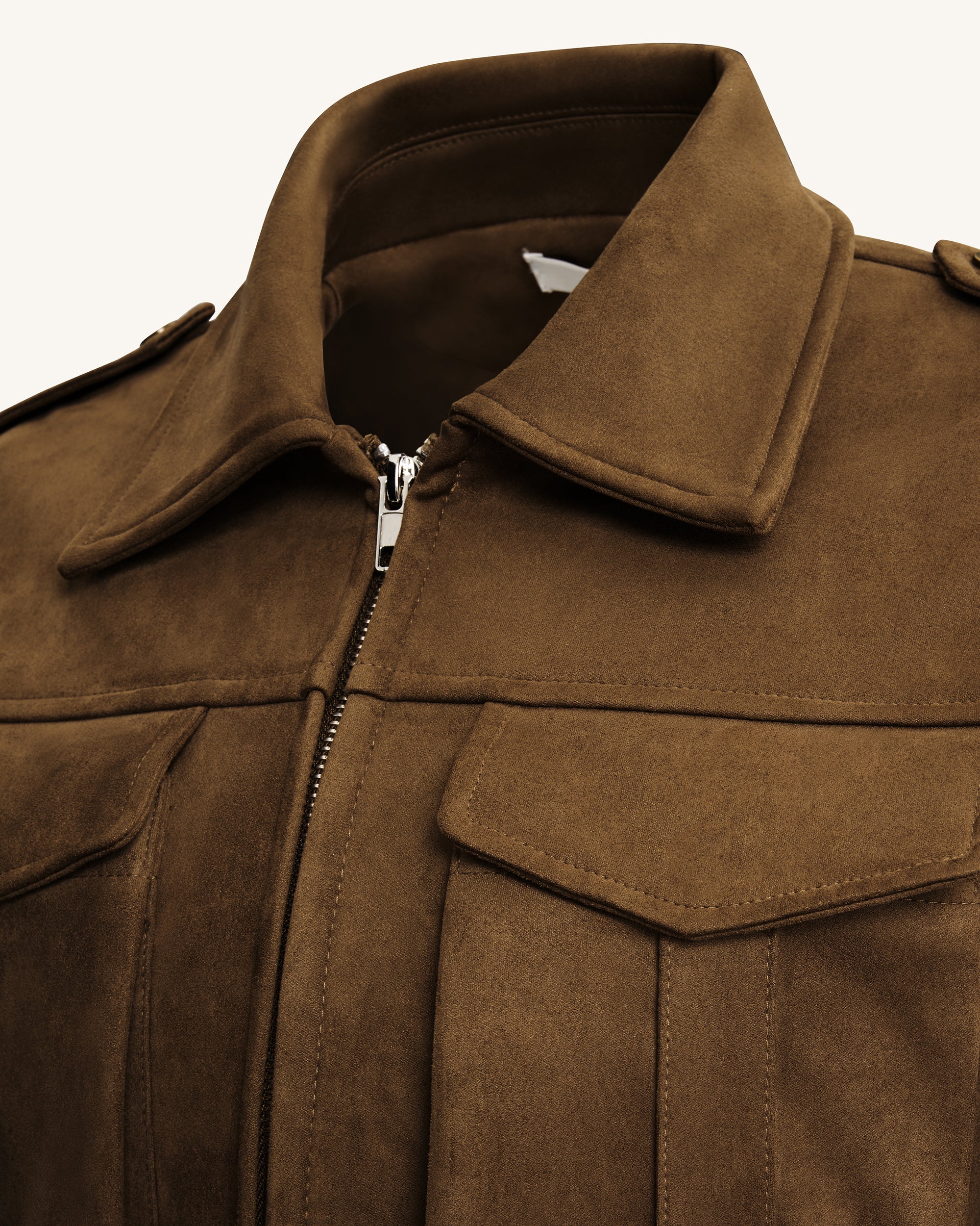 Adeline Kunstlederjacke - Braun - Image 5