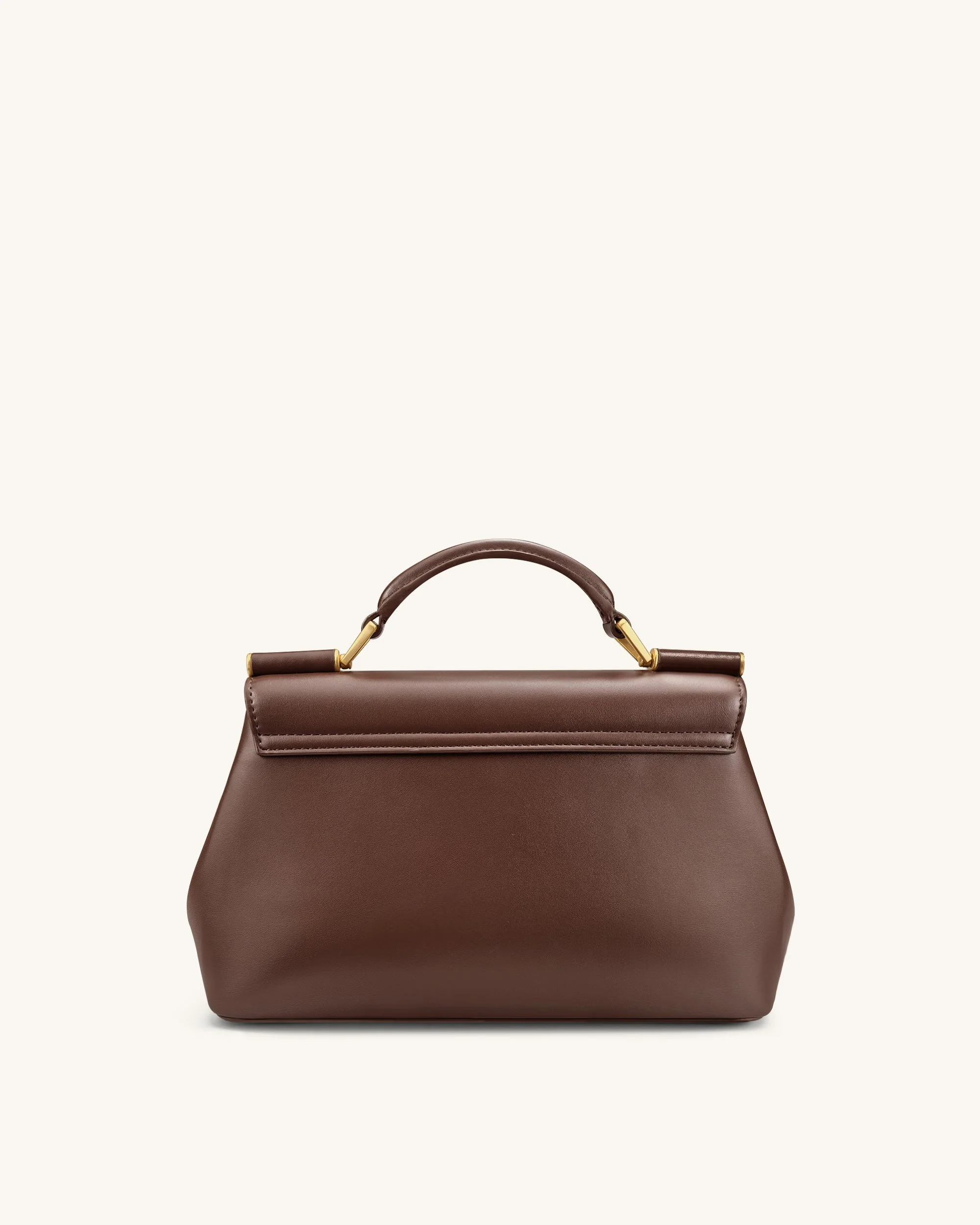 Audrey Überschlagverschluss Henkeltasche - Braun - Image 3