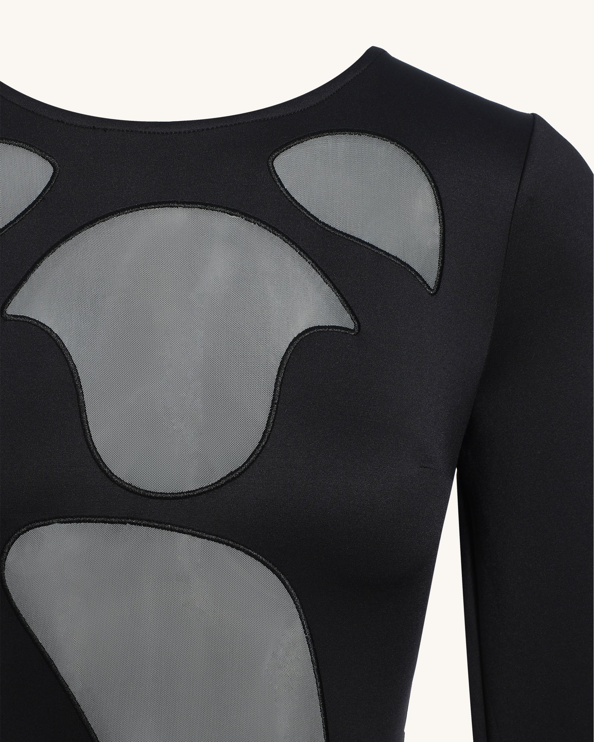 Ava Cutout Bodycon Kleid - Schwarz - Image 4