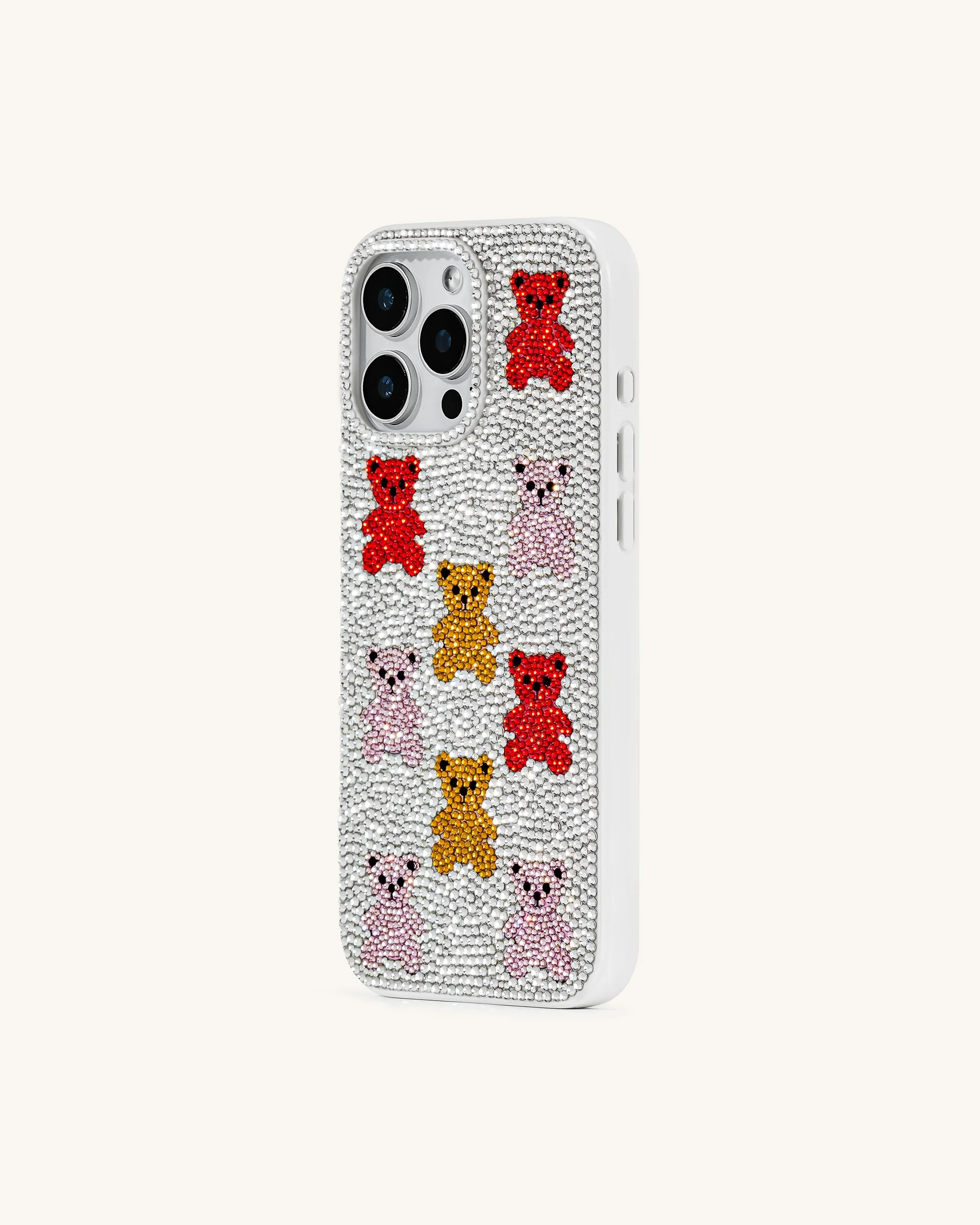 Bear Bling Handyhülle – Bunt/Weiß - Image 2