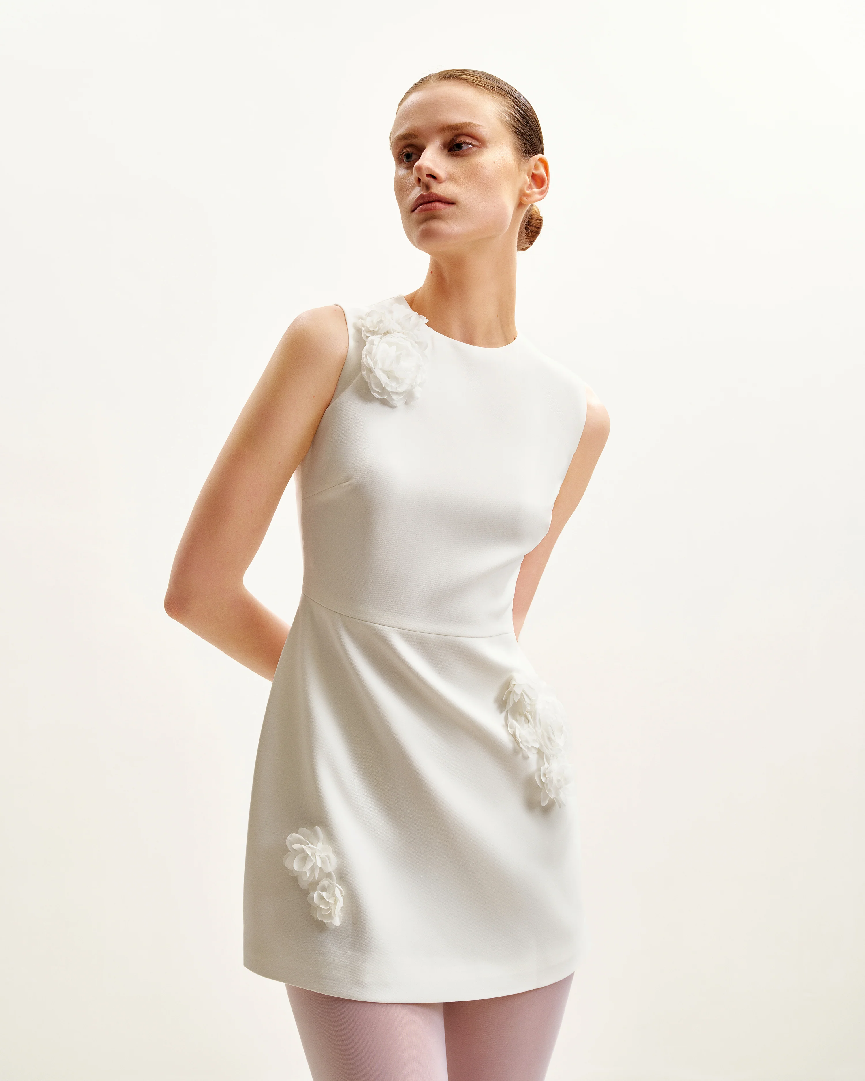 Blooming Beauty Abendkleid - Weiß - Image 2