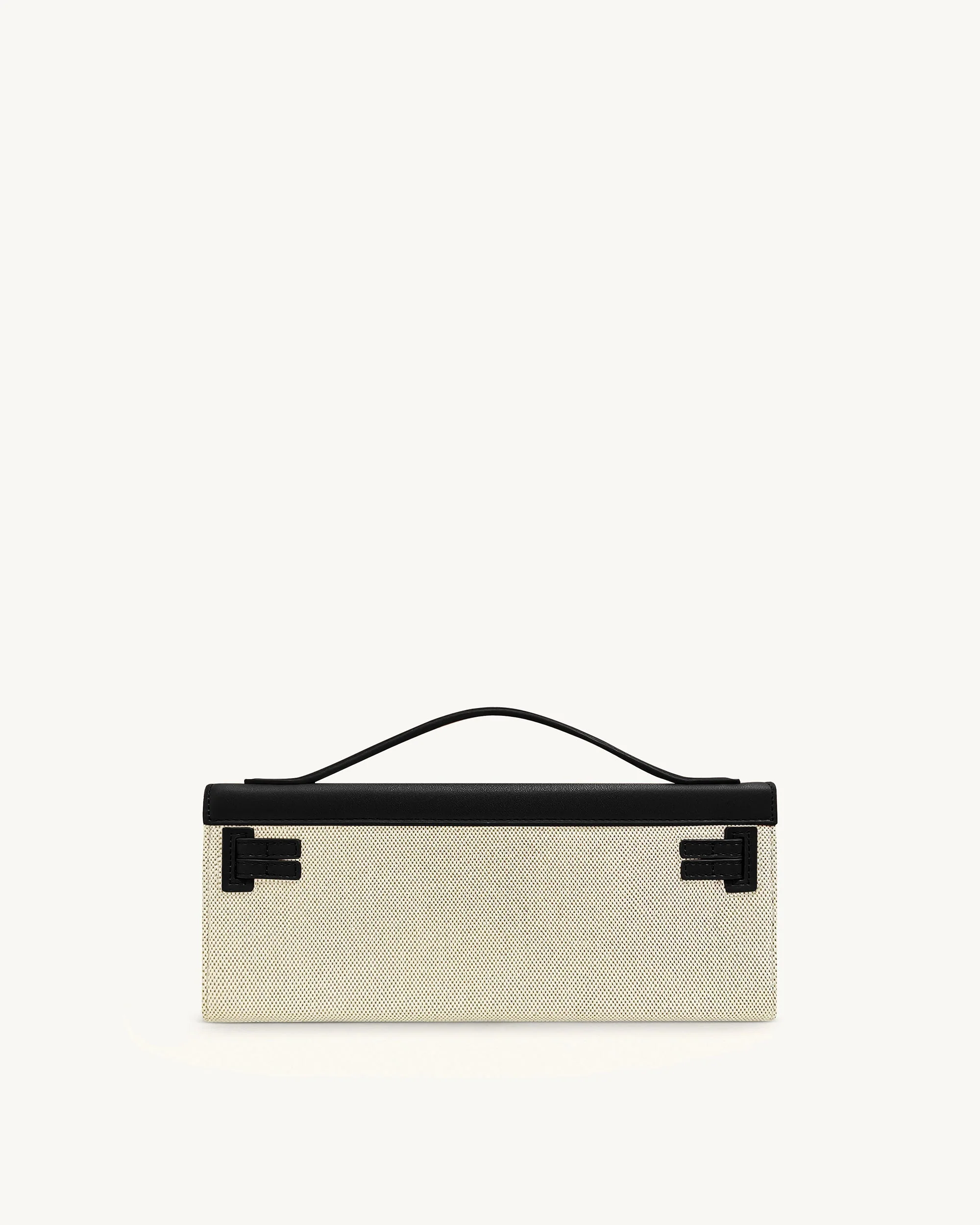 Bria Strukturierte Henkeltasche – Schwarzes Canvas - Image 4