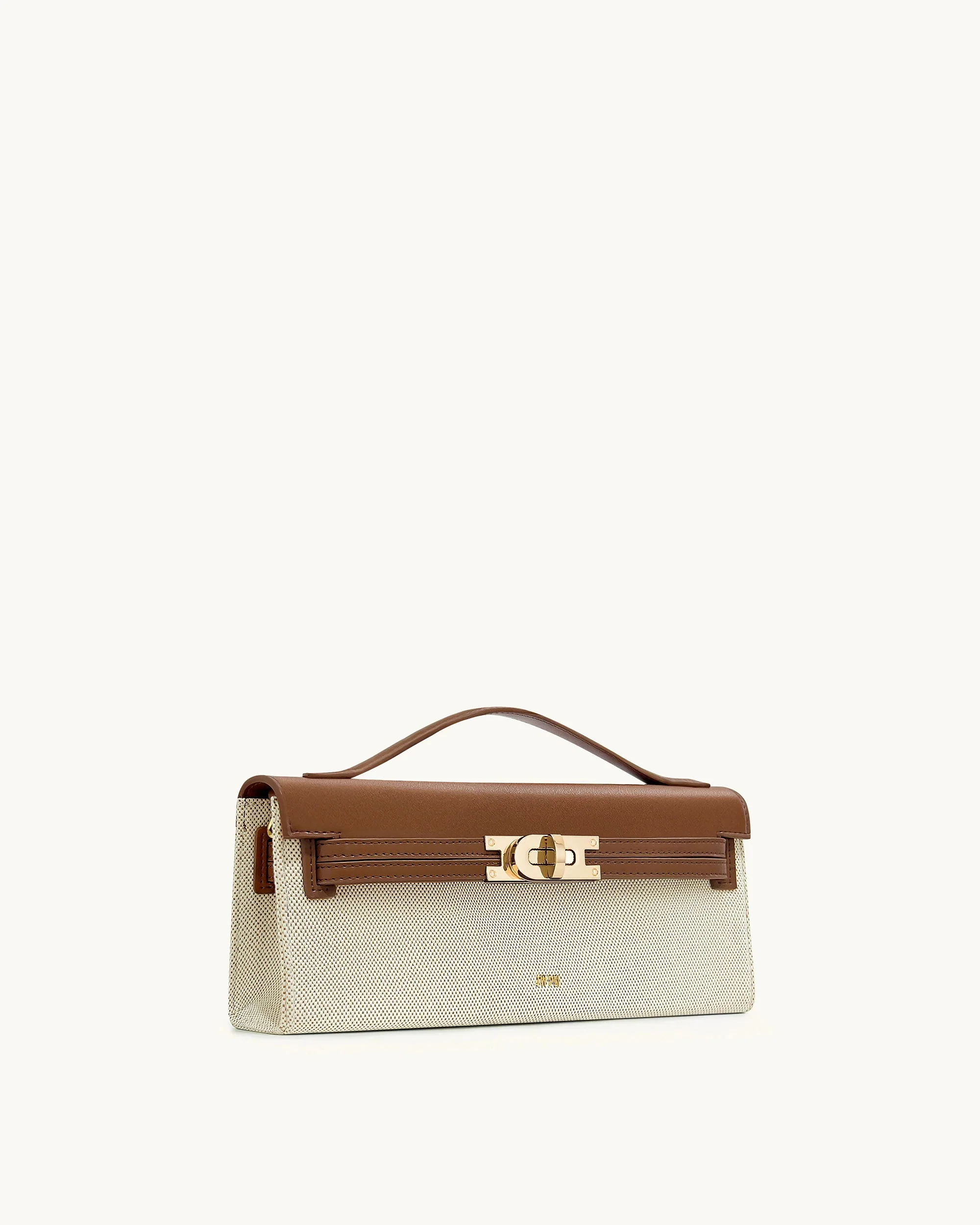 Bria Strukturierte Henkeltasche – Schwarzes Canvas - Image 2