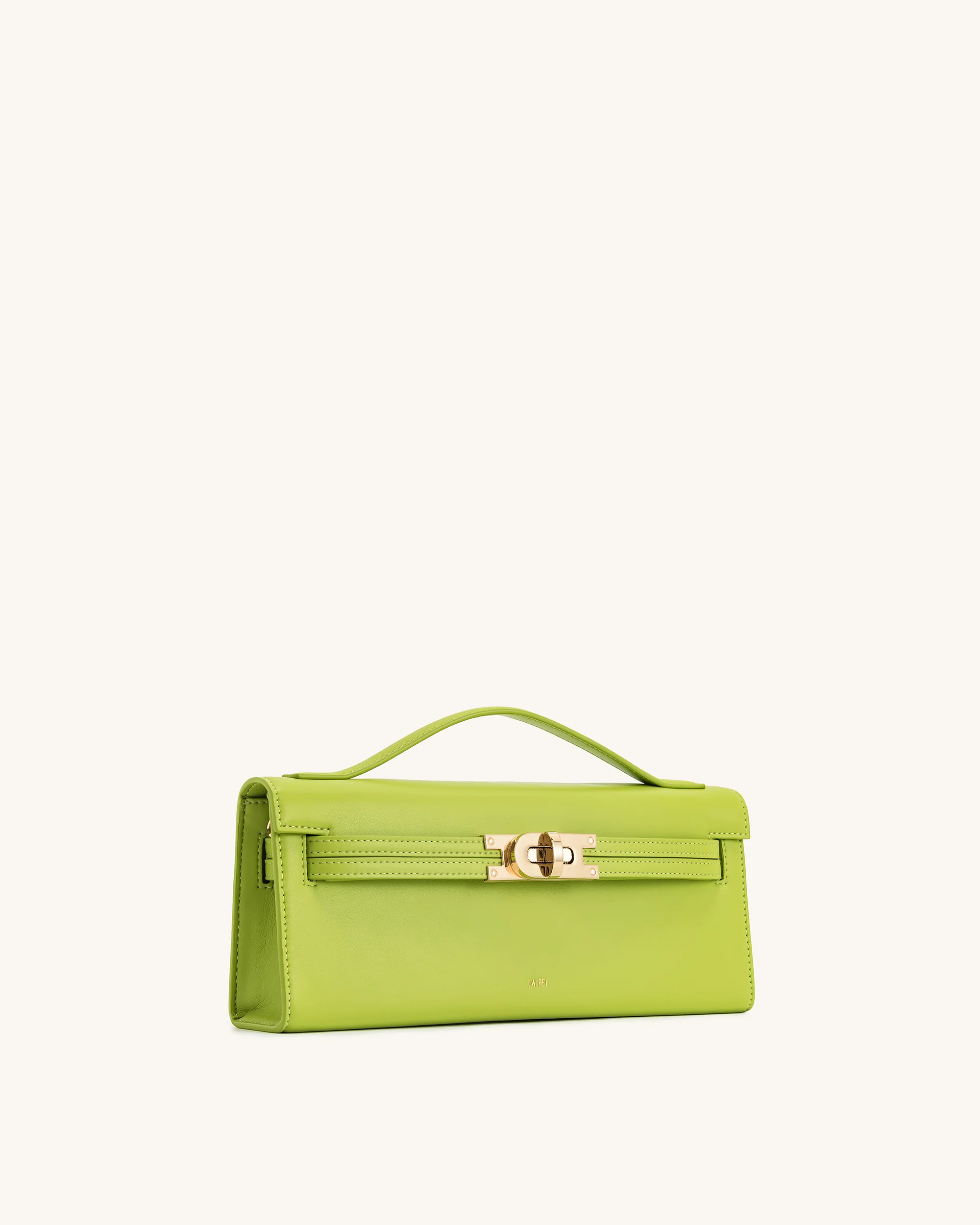 Bria Strukturierte Tasche mit oberem Griff – Grün - Image 3