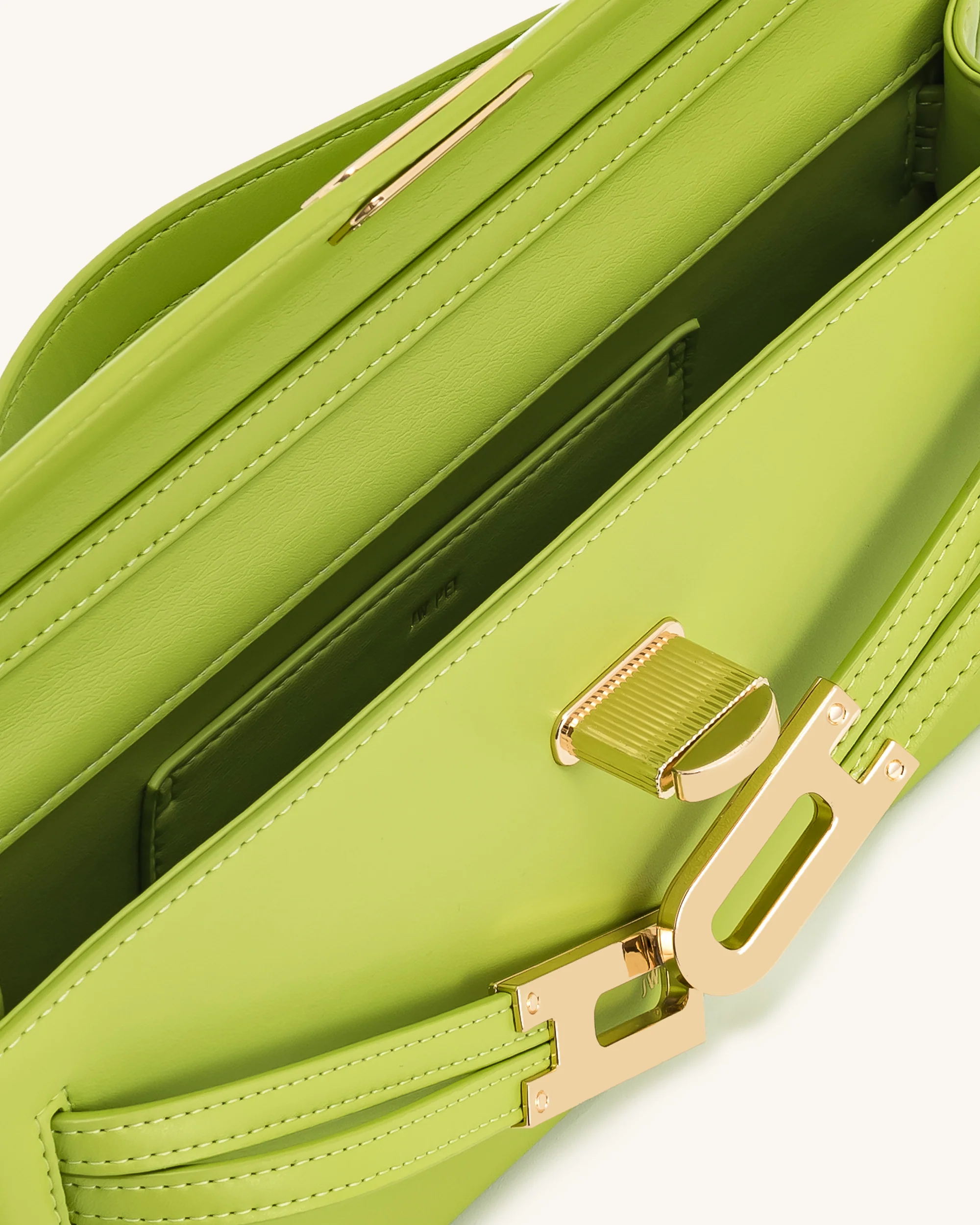 Bria Strukturierte Tasche mit oberem Griff – Grün - Image 5