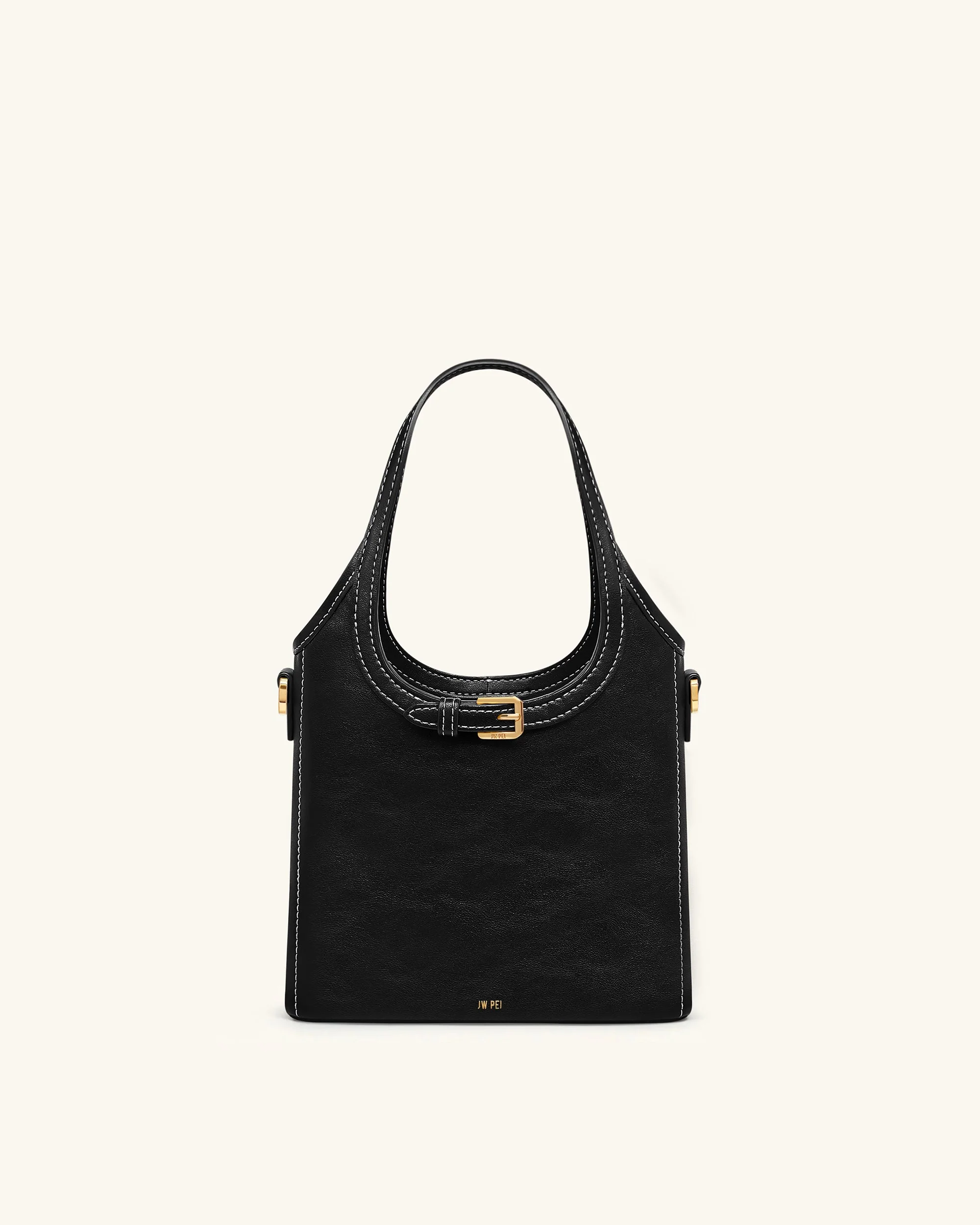 Brooke Mini-Henkeltasche mit Gürteldetails und Verzierungen - Schwarz