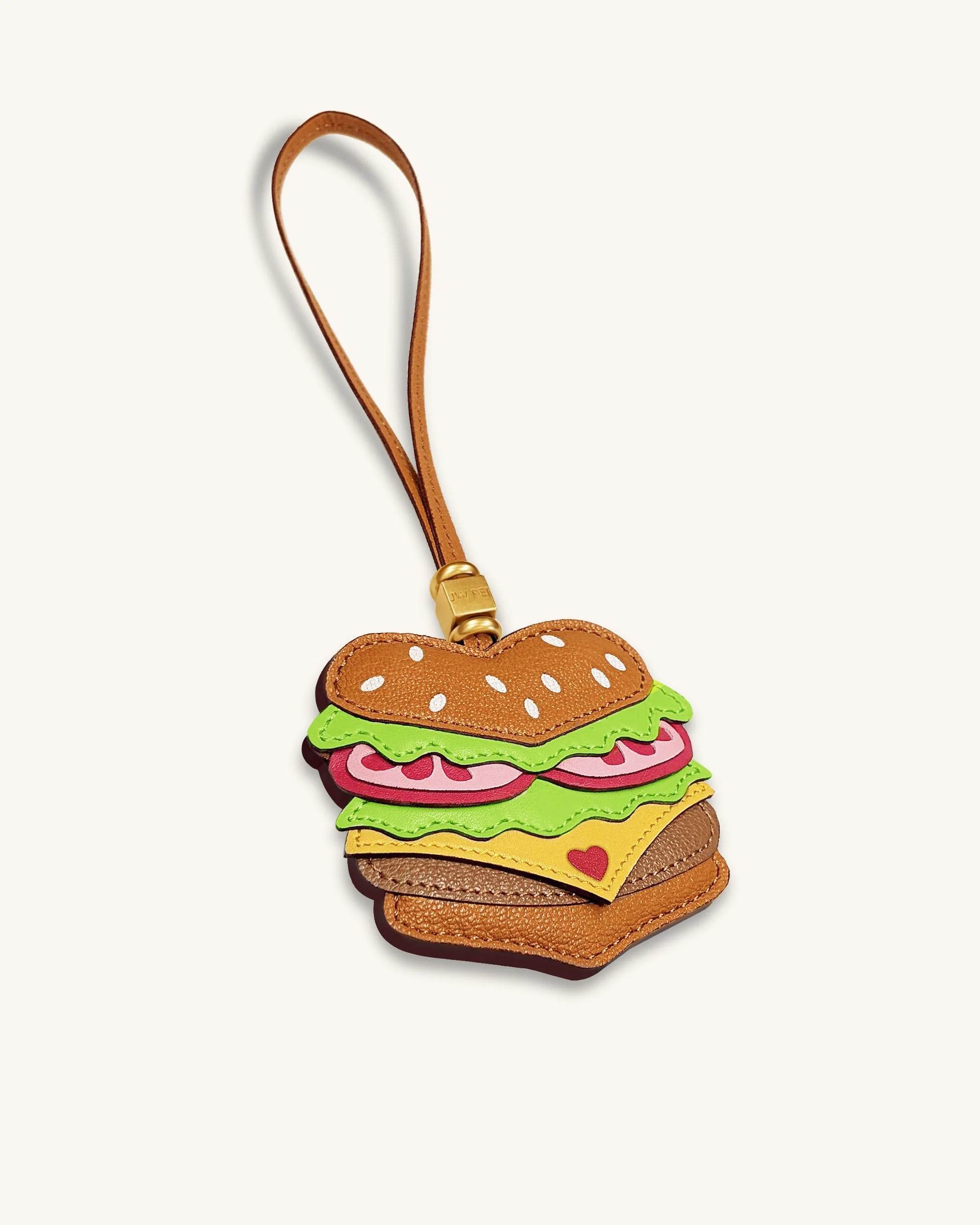 Burger Bag Charm - Braun - Image 3