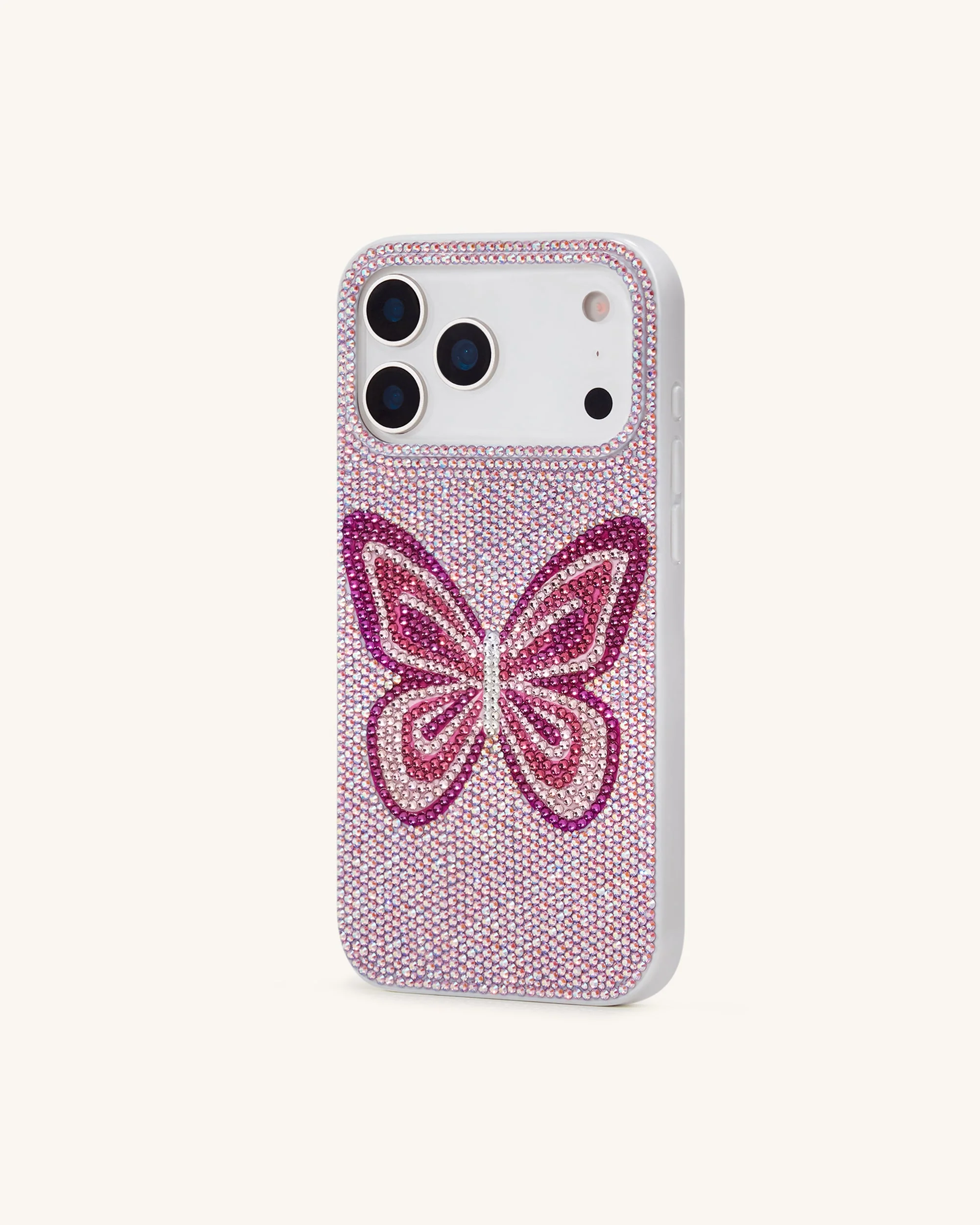 Butterfly Strass Handyhülle - Rosa - Image 2