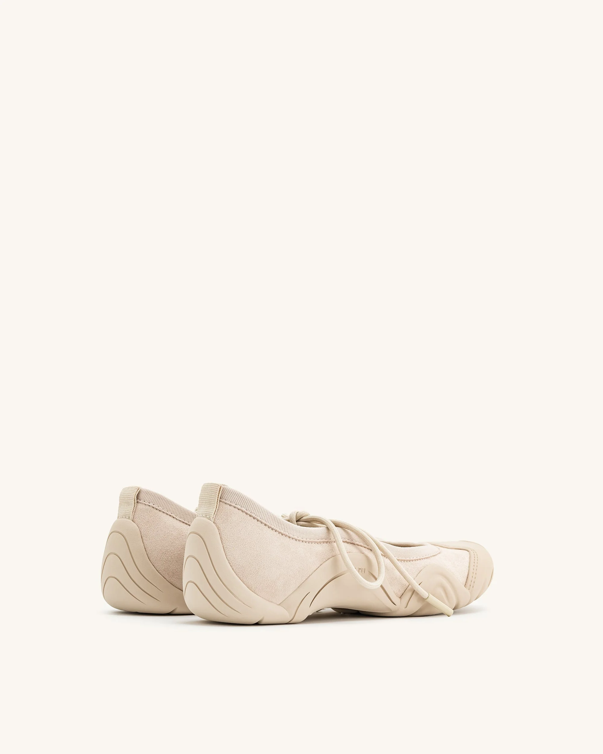 Caitlin Schnür-Ballerina-Sneaker - Beige - Image 5