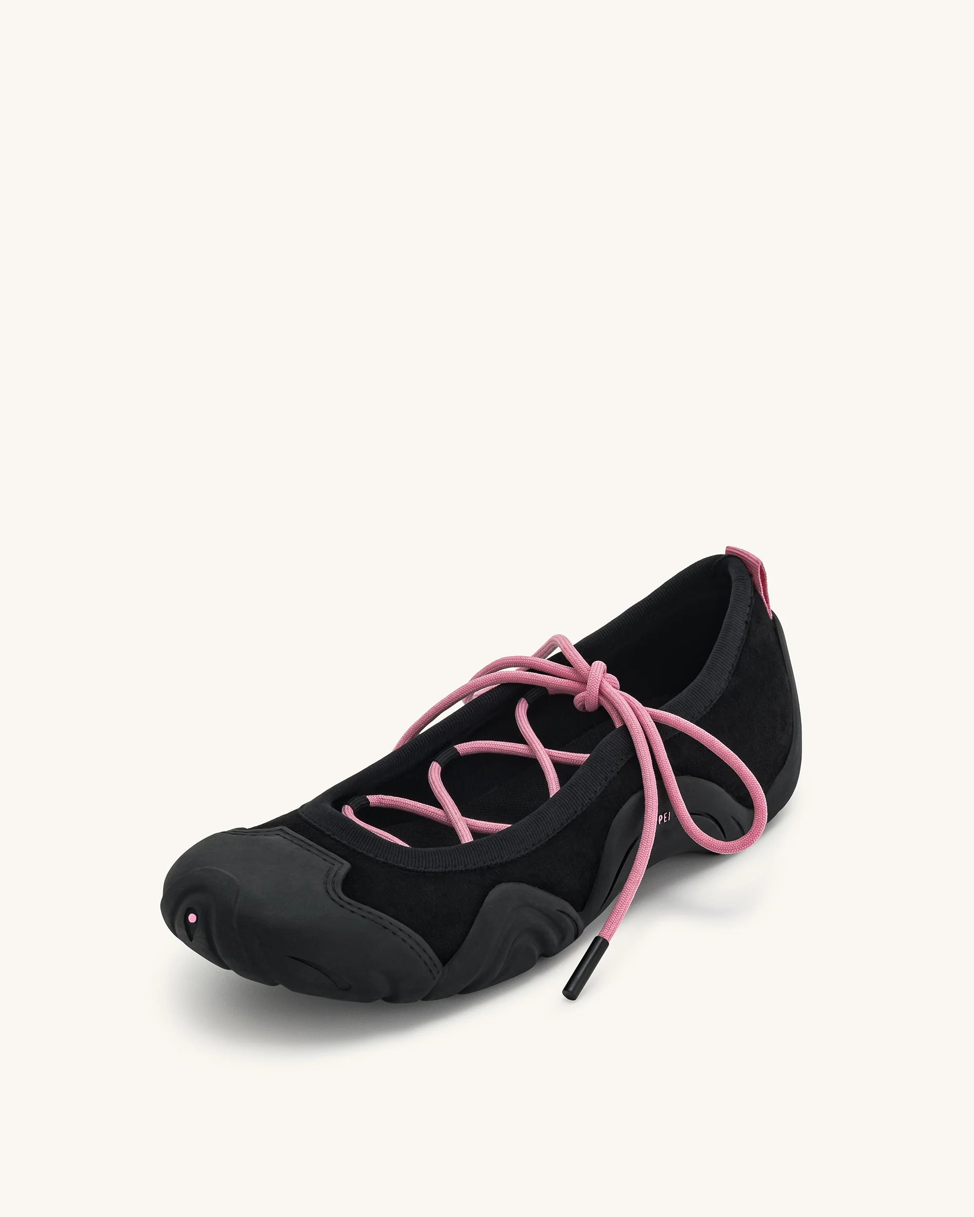 Caitlin Schnür-Ballerina-Turnschuhe - Schwarz - Image 5