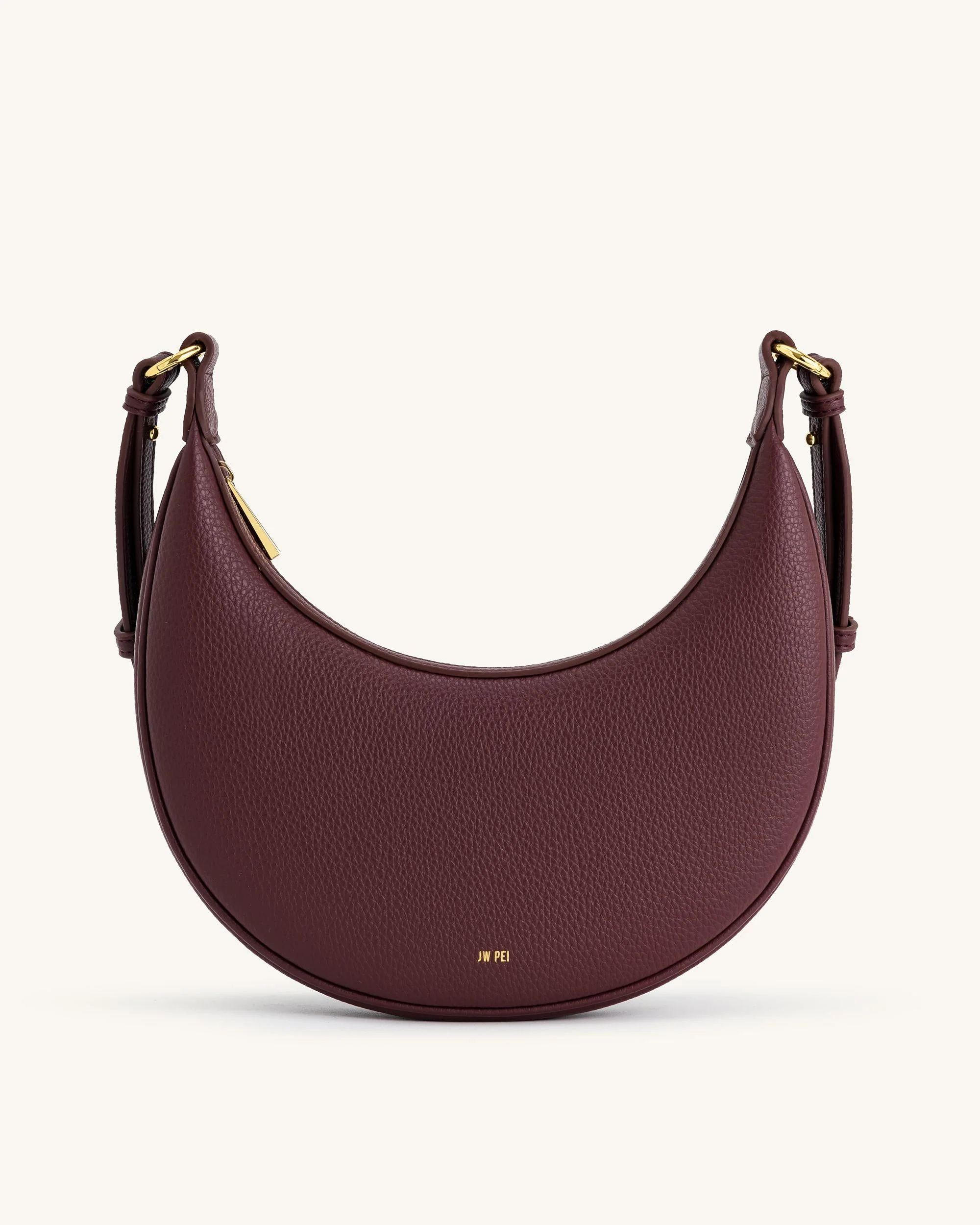 Carly Mittlere Schultertasche - Tiefes Karmesinrot - Image 3