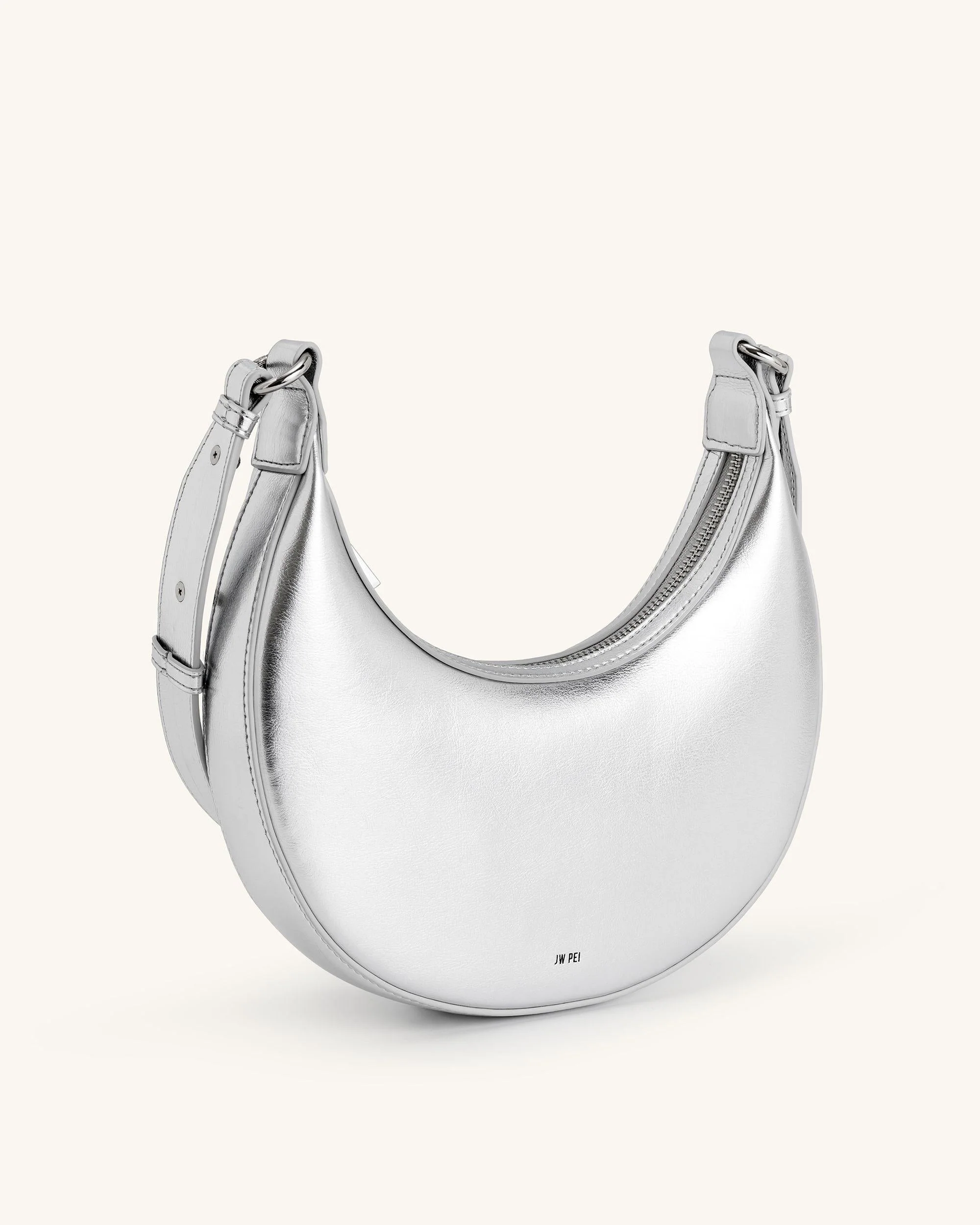 Carly Mittlere Schultertasche - Silber - Image 2
