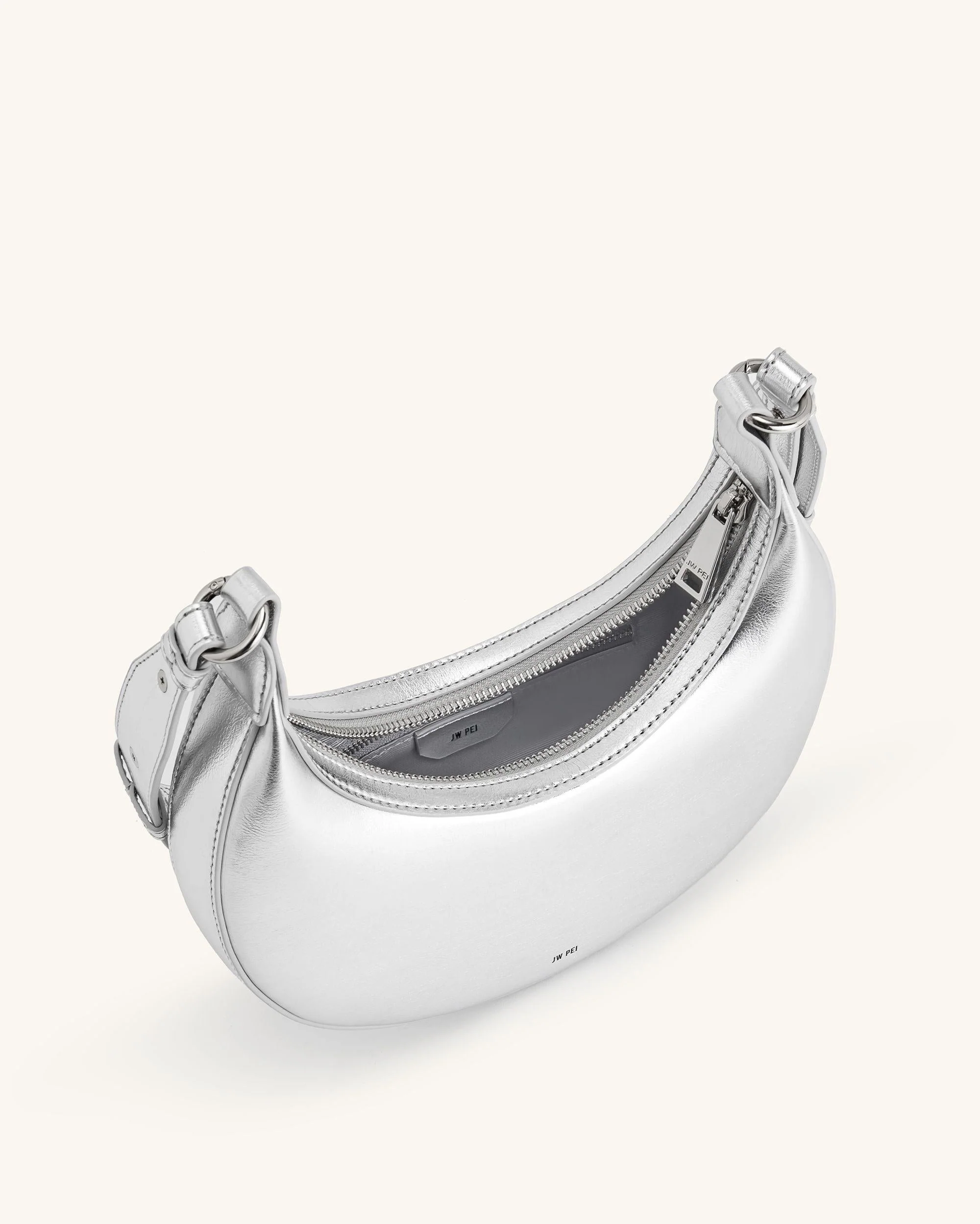 Carly Mittlere Schultertasche - Silber - Image 4