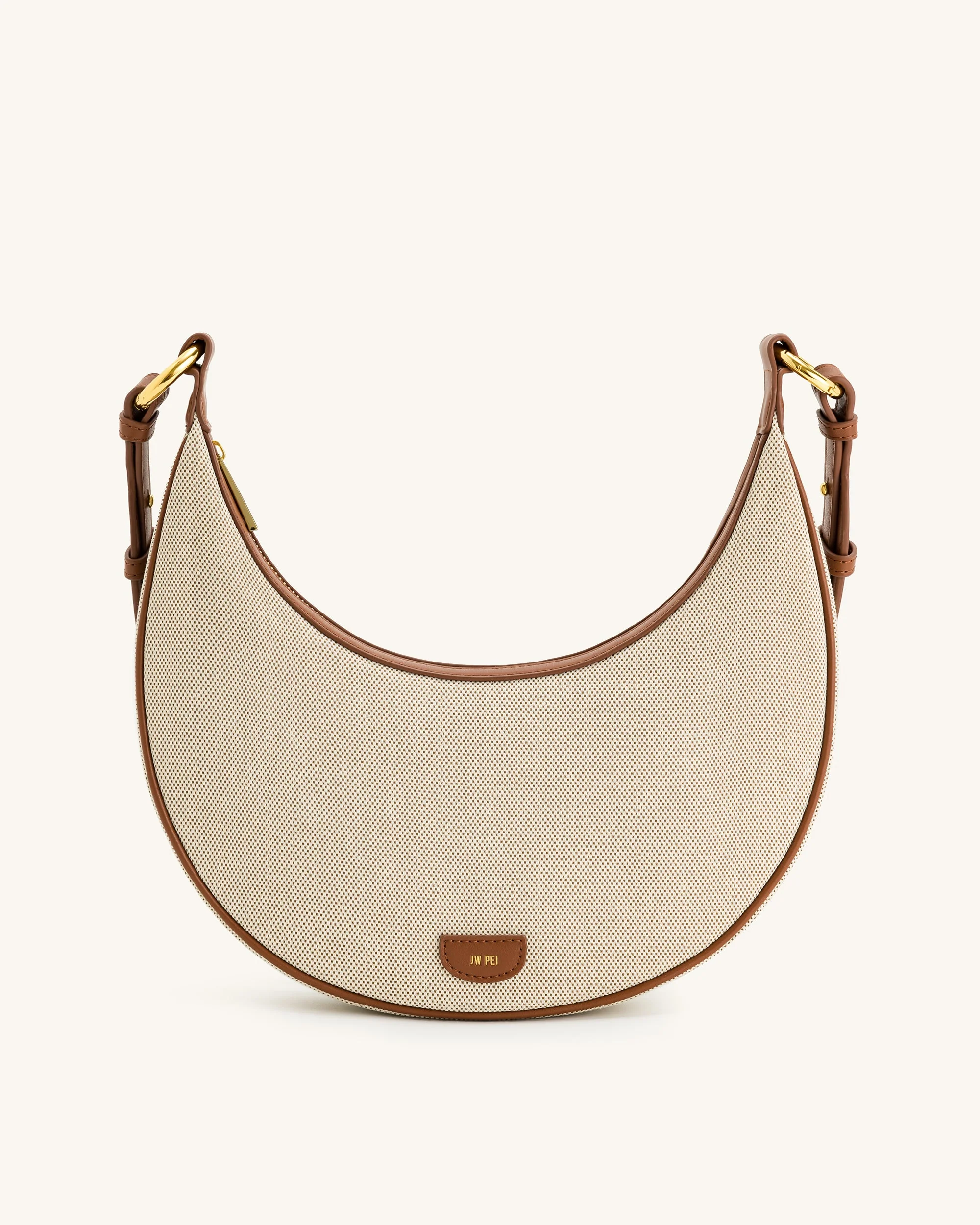 Carly Leinwand Satteltasche - Beige - Image 3
