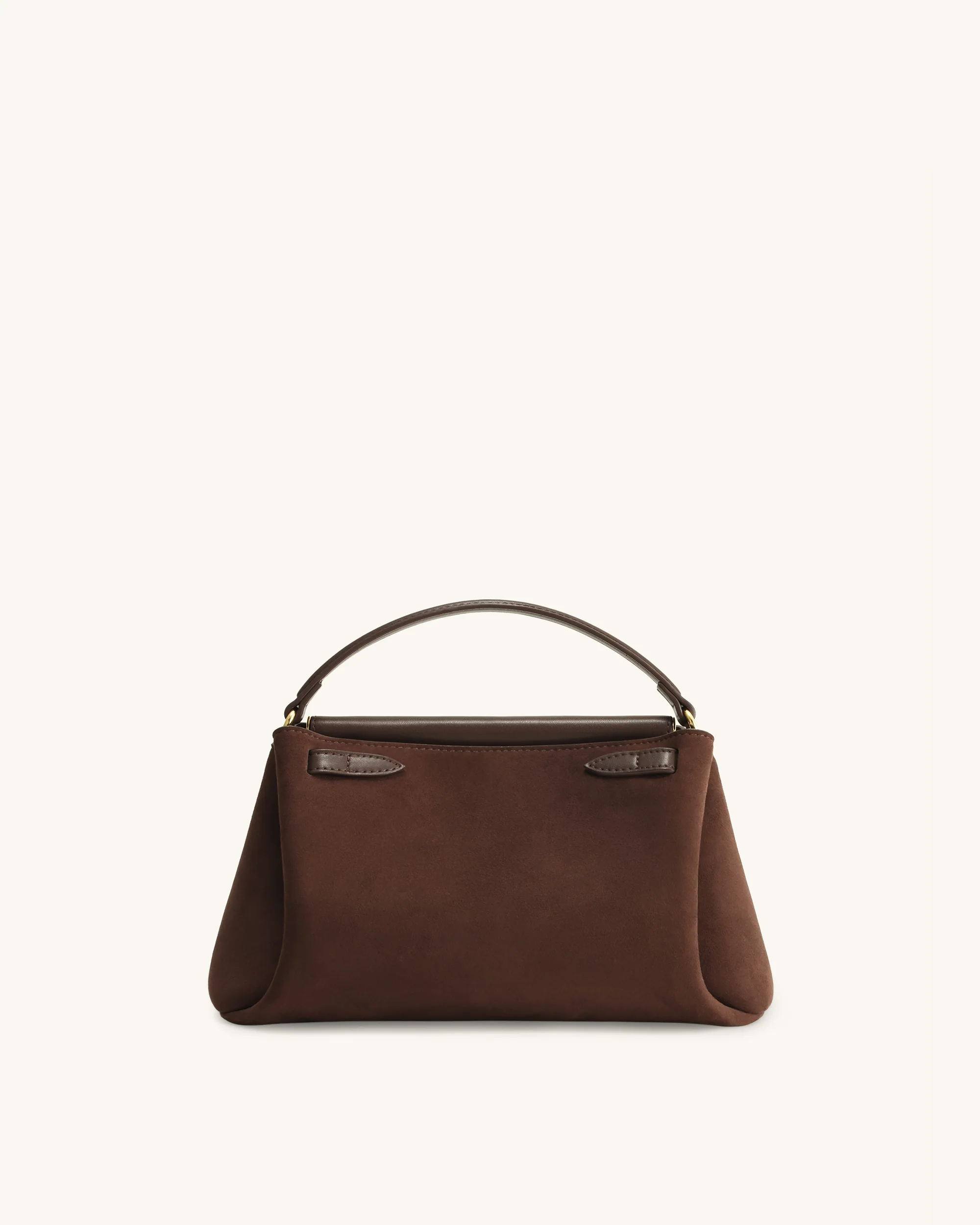 Carmen Henkeltasche aus Kunstwildleder - Dunkelbraun - Image 3