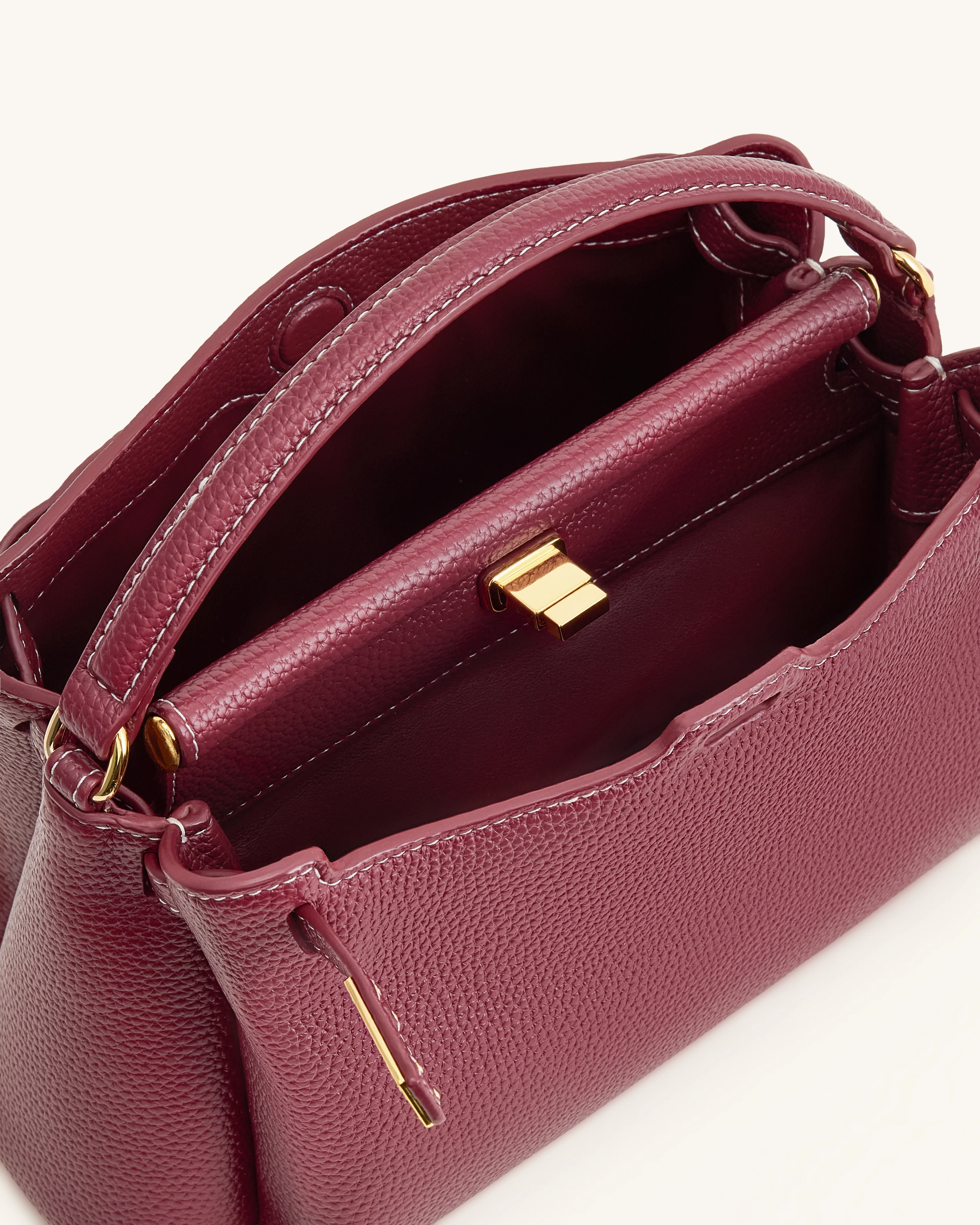 Carmen Henkeltasche - Burgunder - Image 4