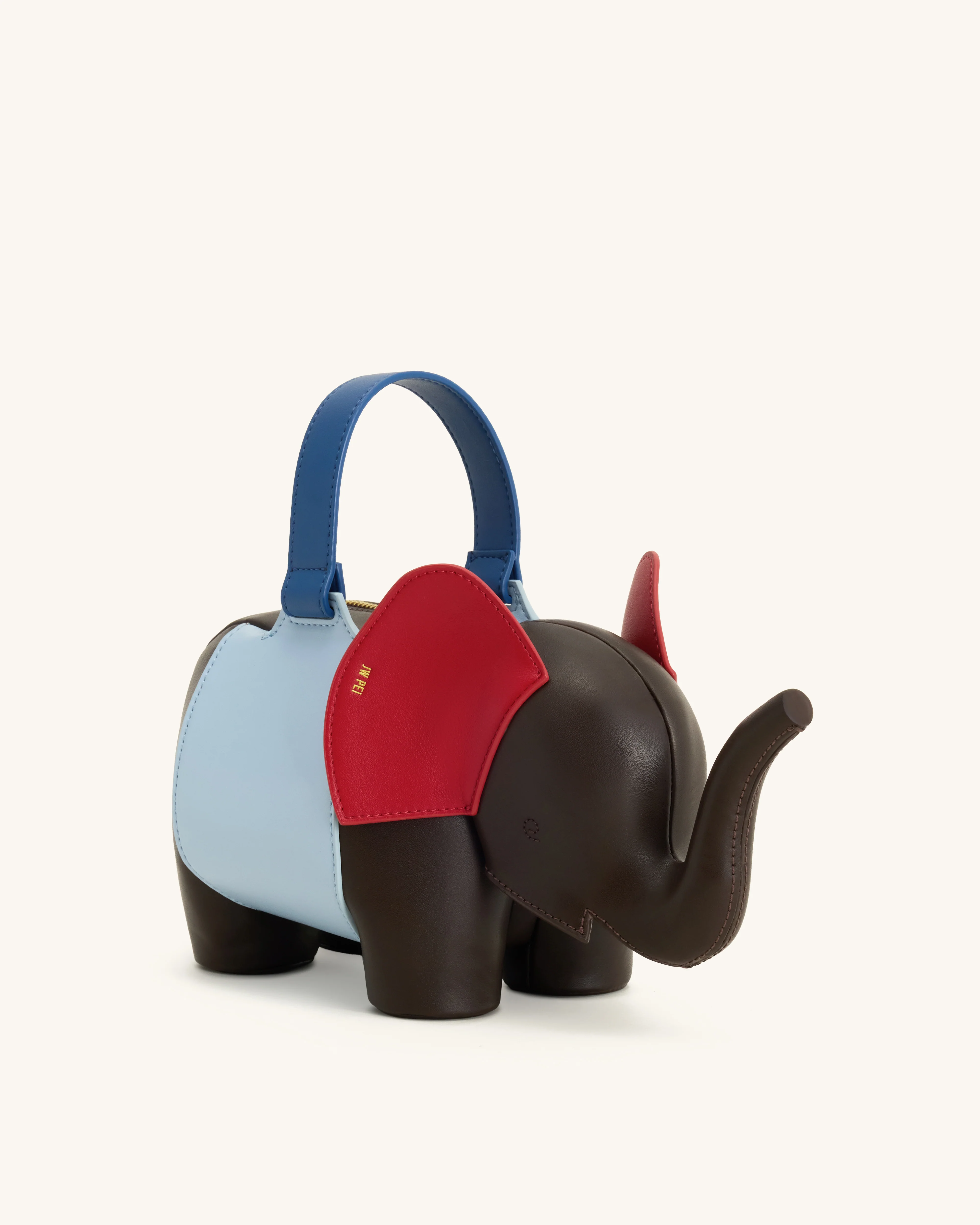 Claire Elefantenförmige Handtasche - Dunkelbraun/Blau - Image 3