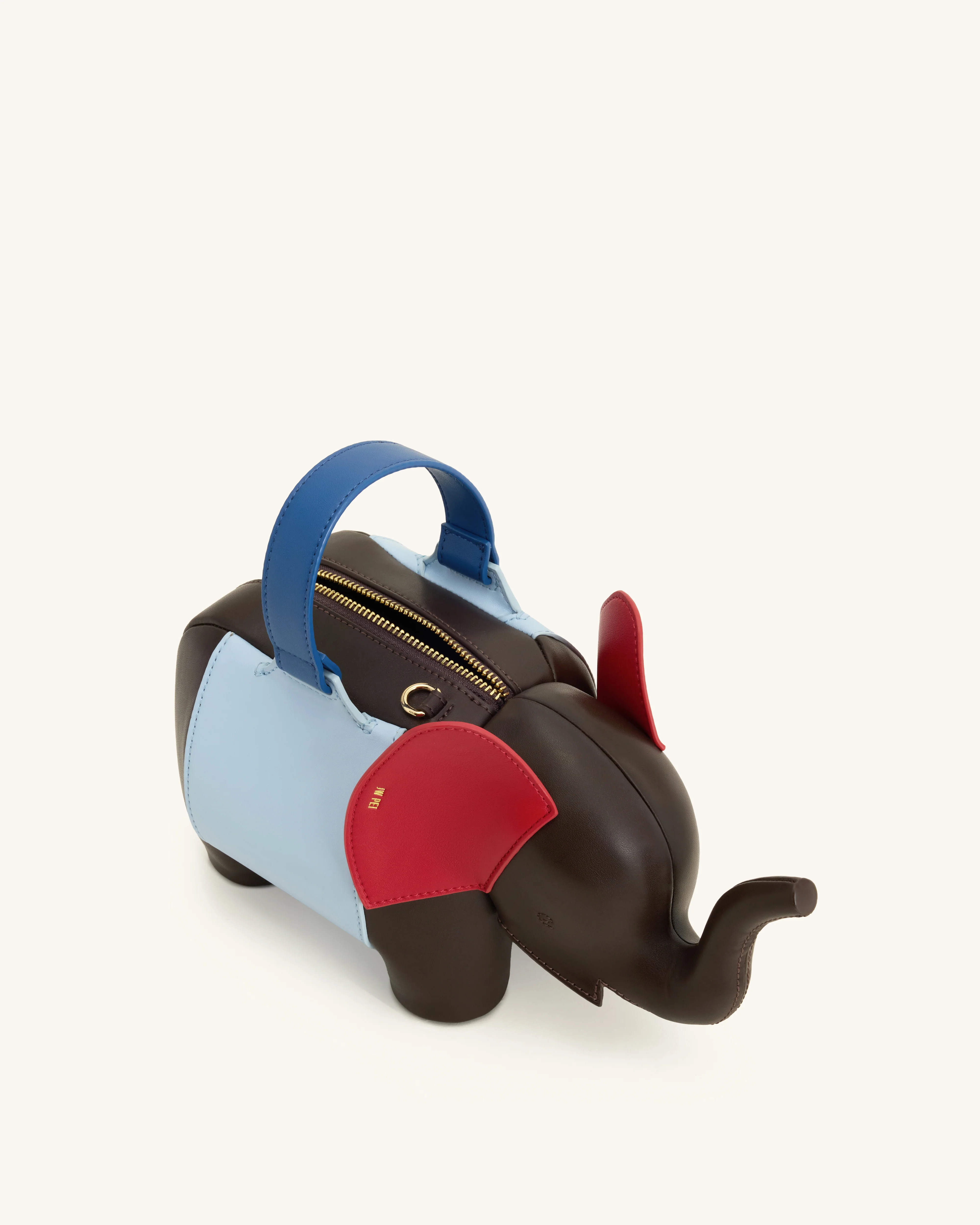 Claire Elefantenförmige Handtasche - Dunkelbraun/Blau - Image 4