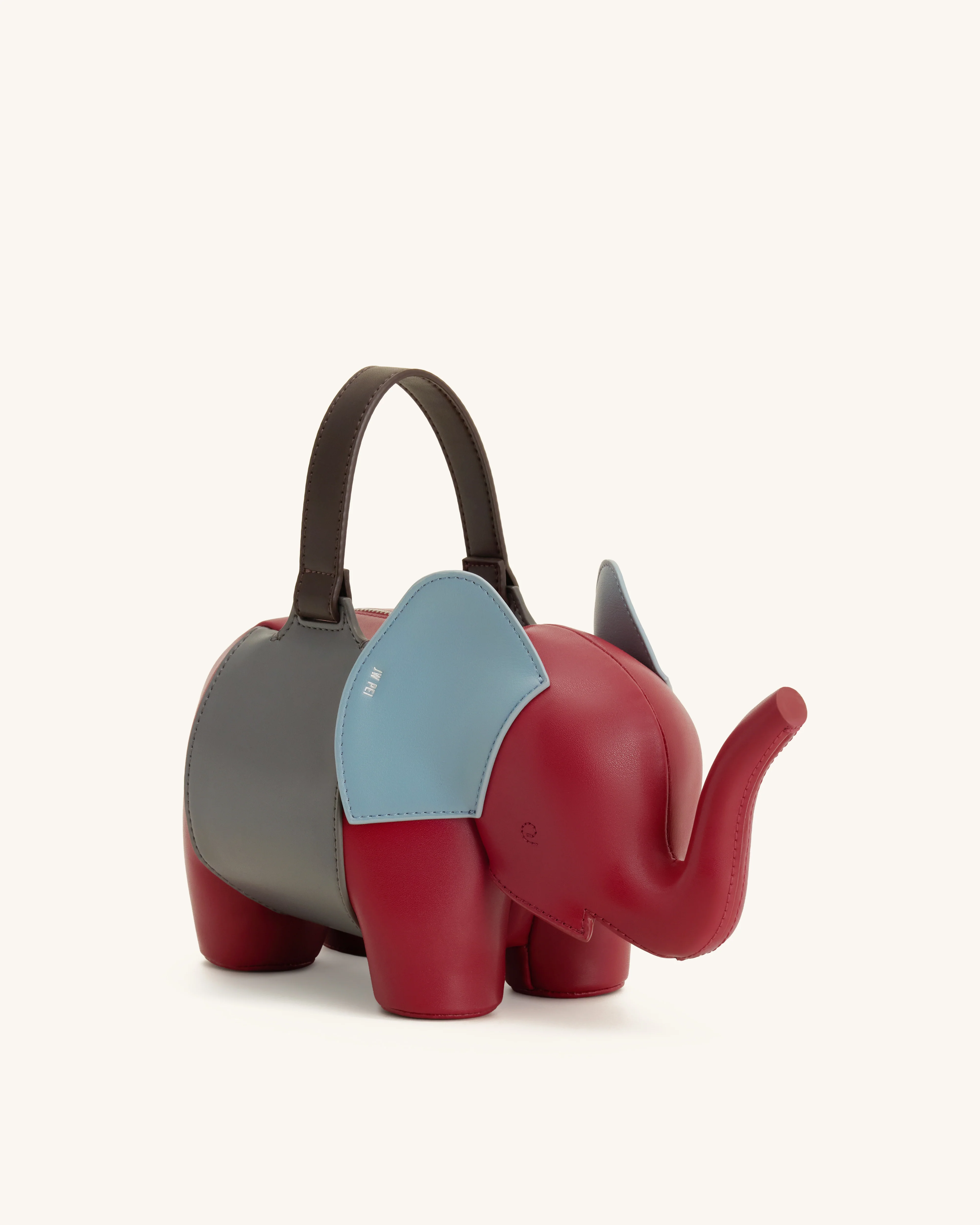 Claire Elefantenförmige Handtasche - Rot/Dunkelgrau - Image 3
