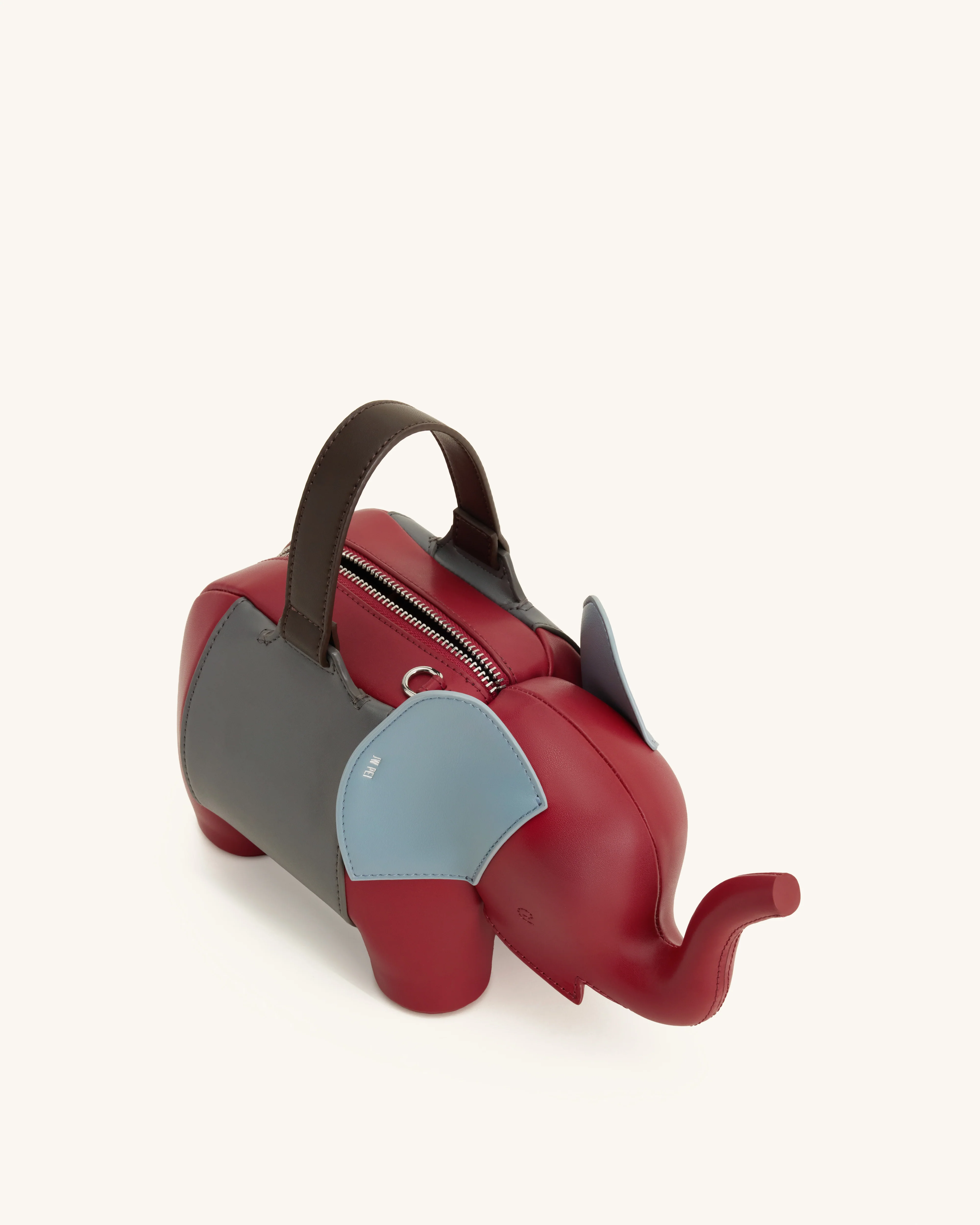 Claire Elefantenförmige Handtasche - Rot/Dunkelgrau - Image 4