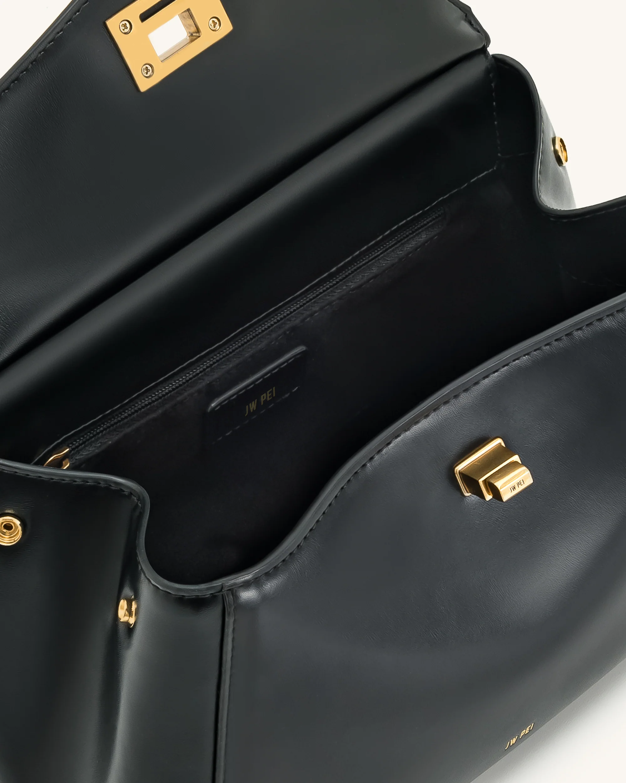 Lucia Klassische Top-Handtasche - Schwarz - Image 5