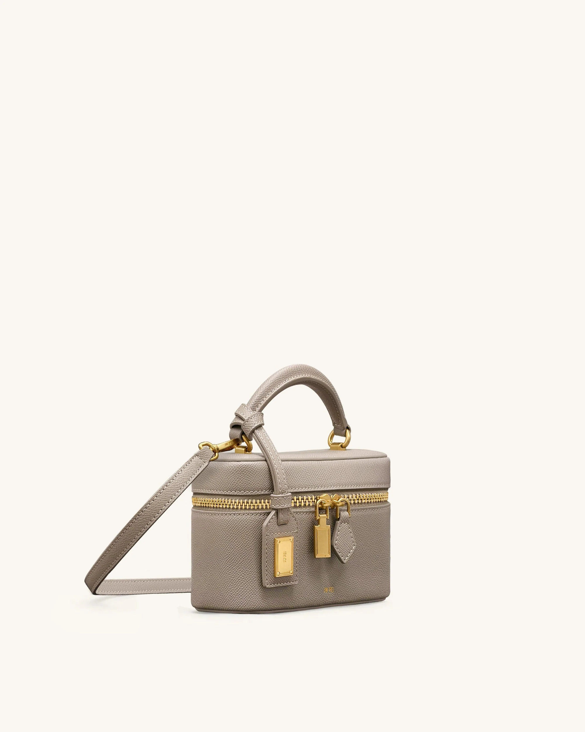 Cleo Box Shape Top Handle Tasche - Taupe - Image 2