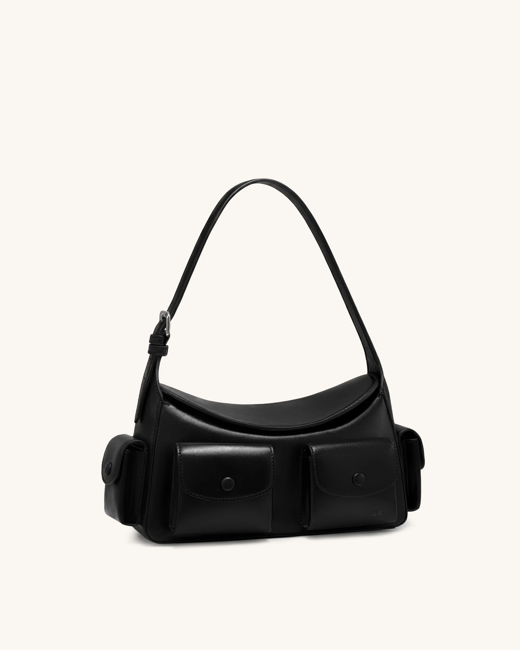 Corinne Multi-Pocket Schultertasche - Schwarz - Image 2