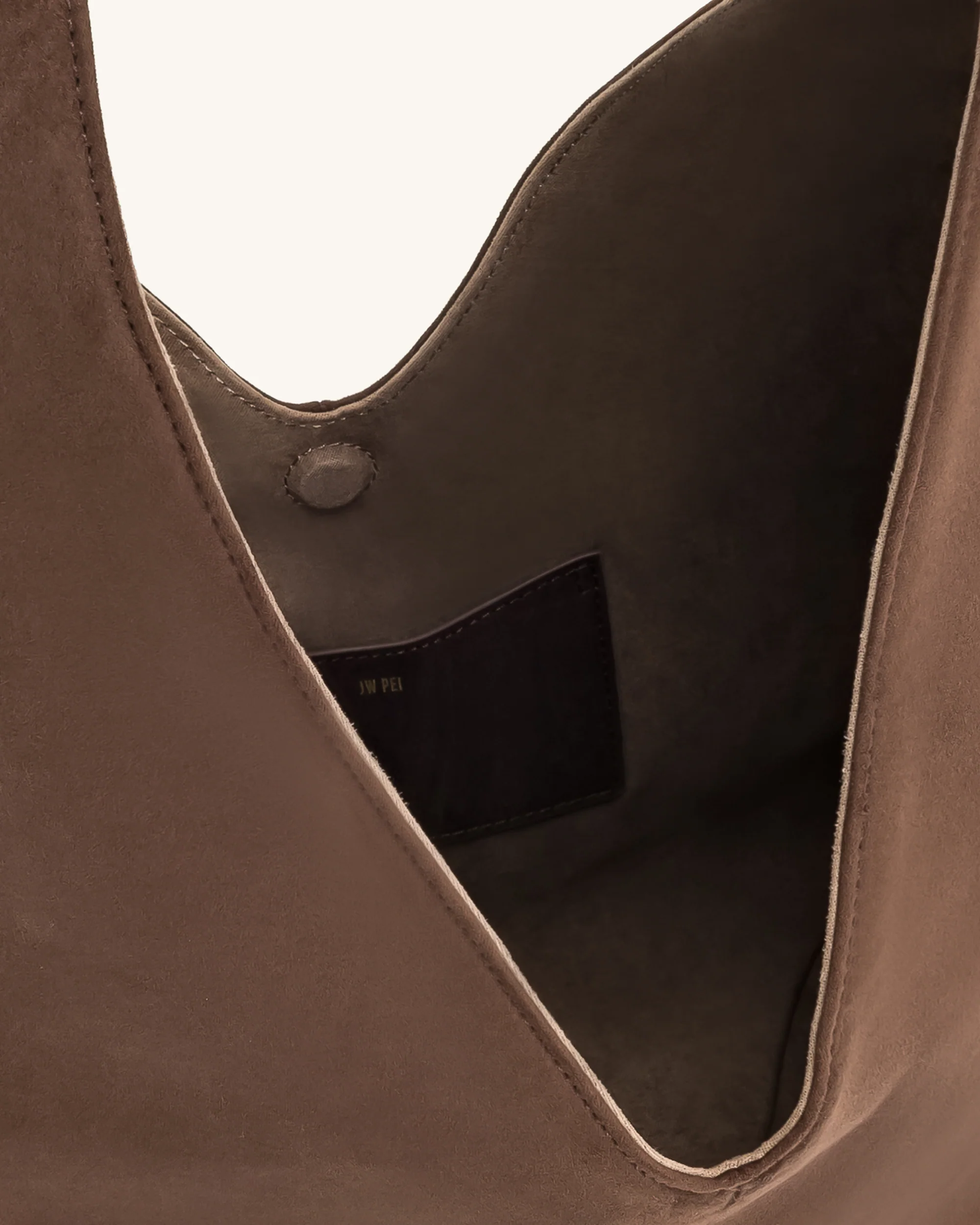 Dara Faux-Suede Hobo-Tasche - Mocha-Braun - Image 5