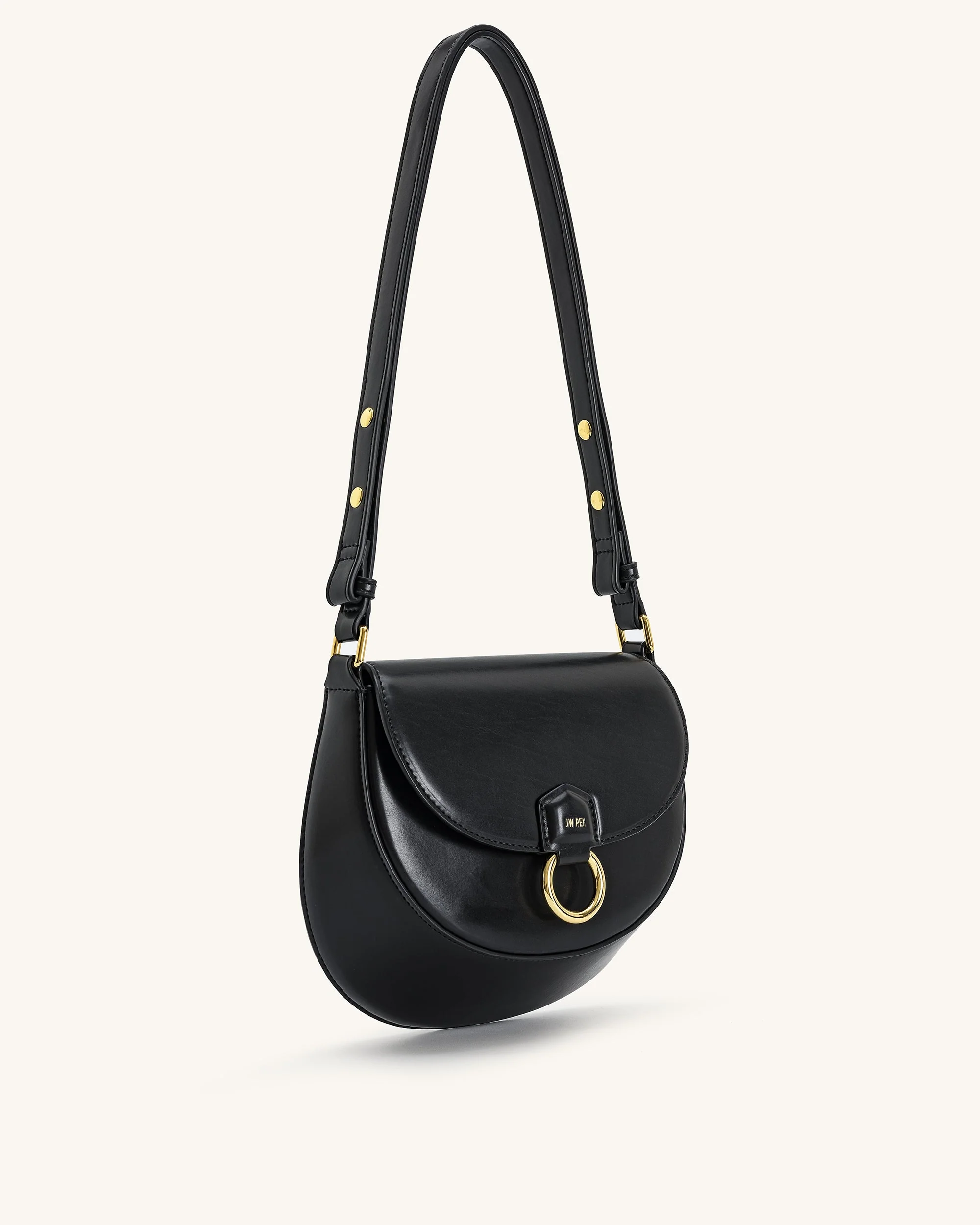 Diana Ringklappen-Satteltasche - Schwarz - Image 3