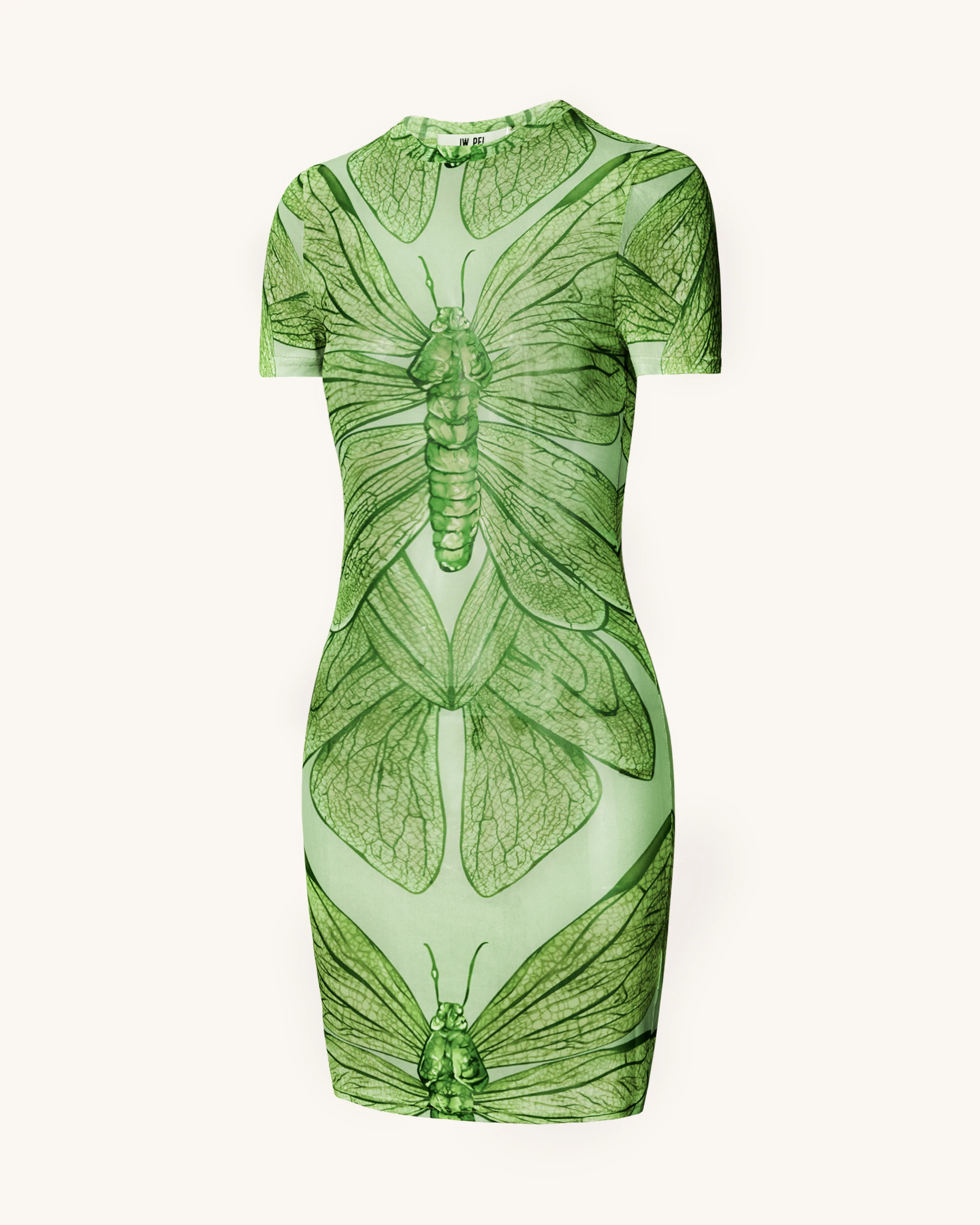 Dragonfly Shell Minikleid – Grün - Image 3