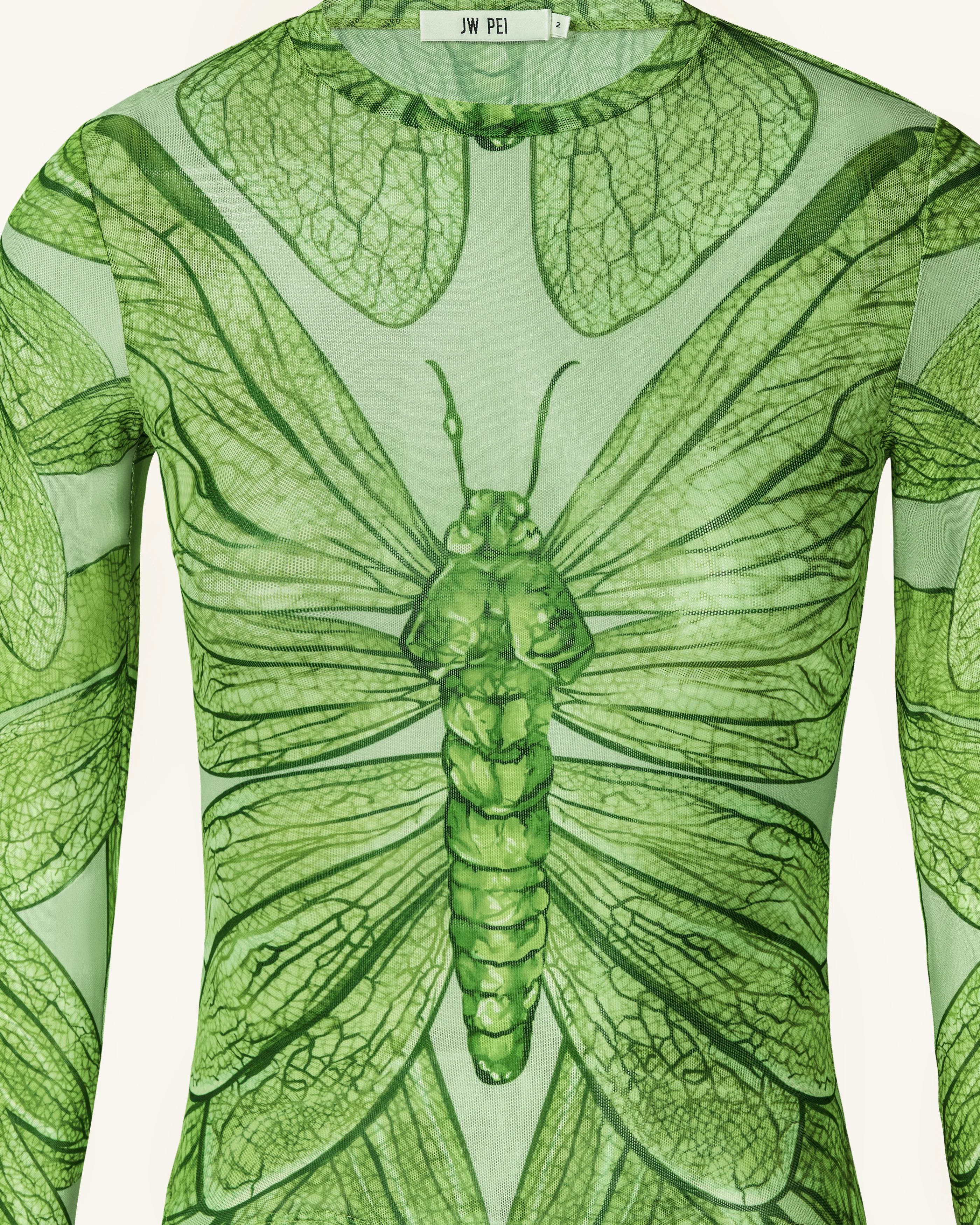 Dragonfly Vein Transparentes Top – Grün - Image 5