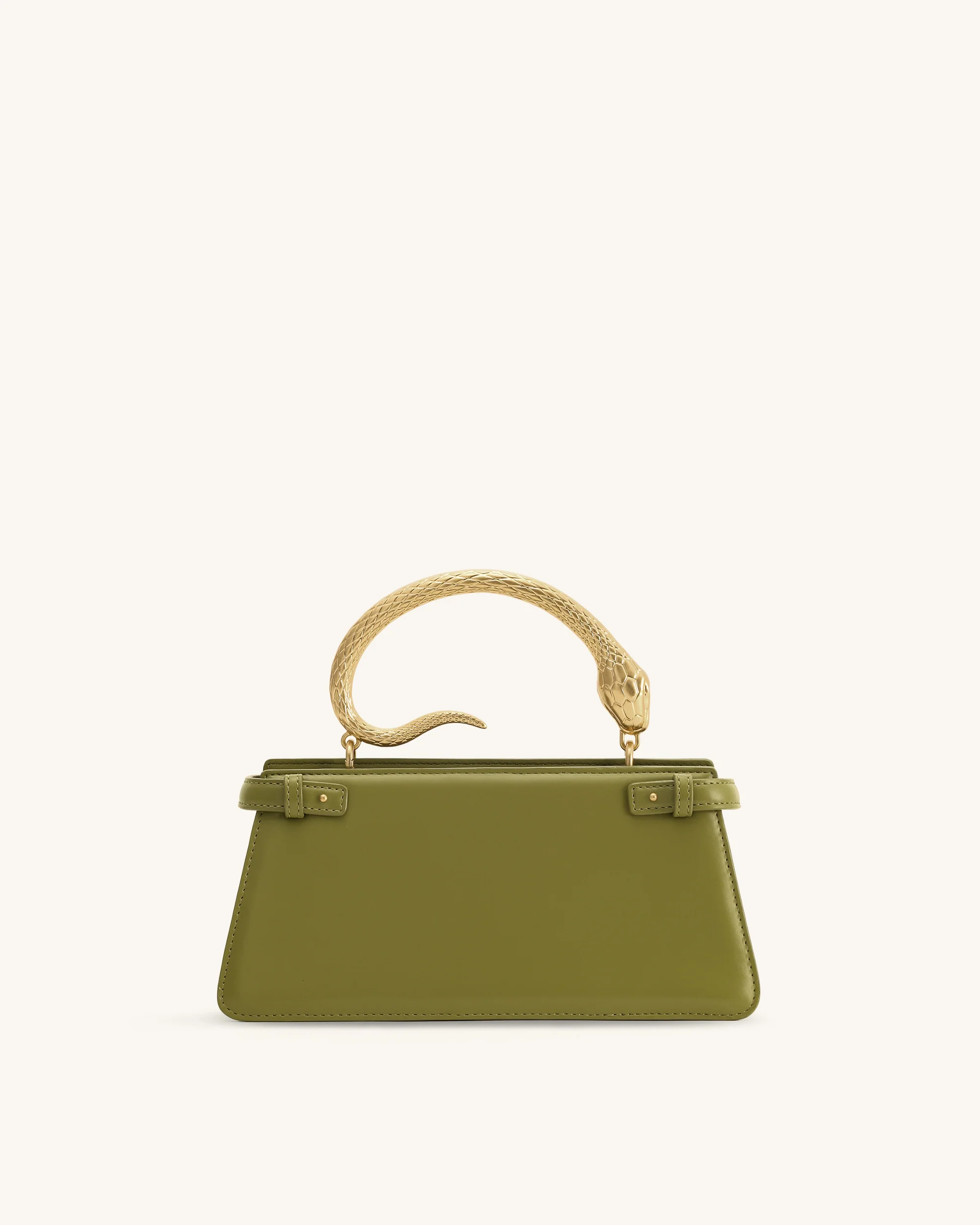 Elena Schlangenhenkel Henkeltasche - Matchagrün - Image 3