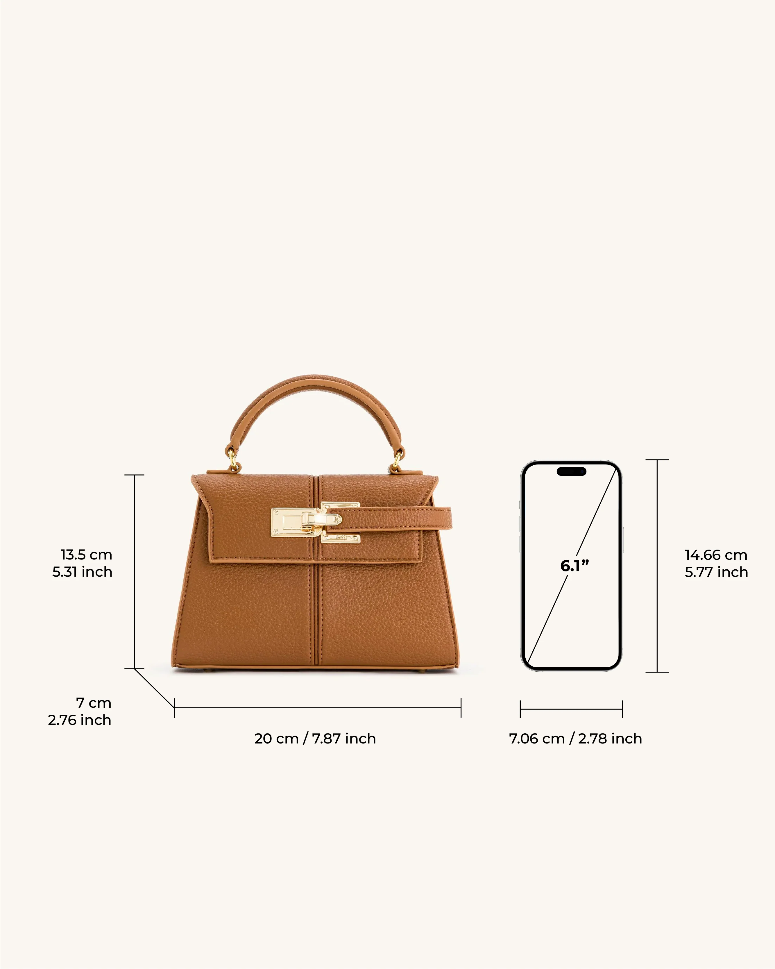 Elise Henkeltasche - Braun - Image 6