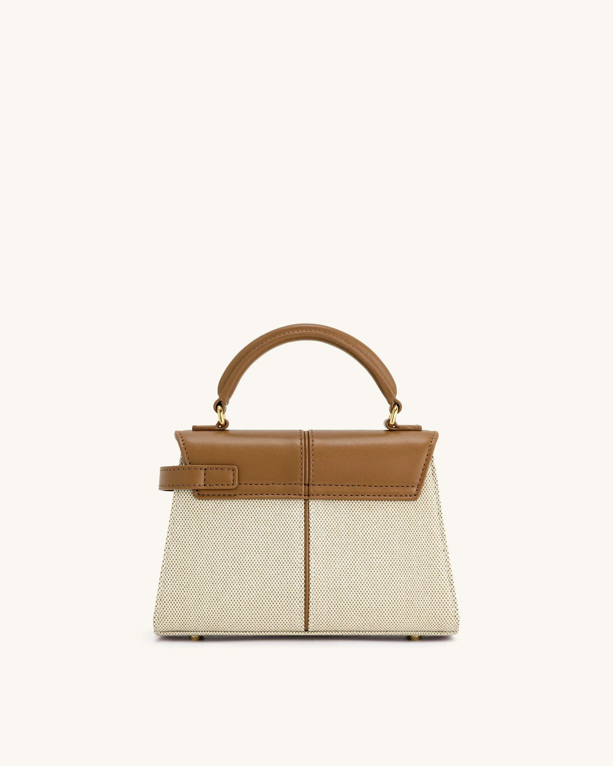 Elise Henkeltasche - Braunes Canvas - Image 4