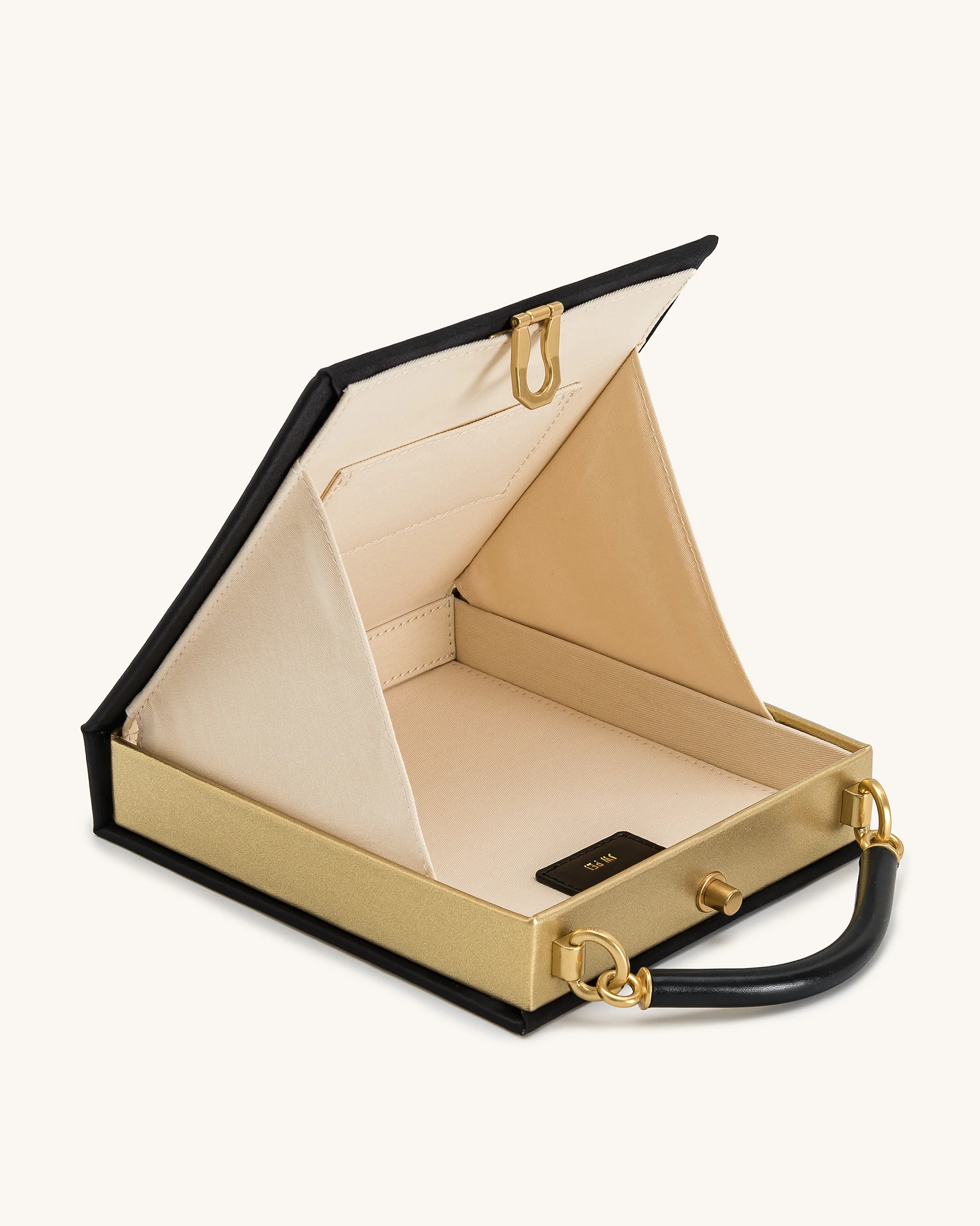 Elle Bunte, perlenbesetzte Buch-Henkeltasche - Schwarz - Image 4