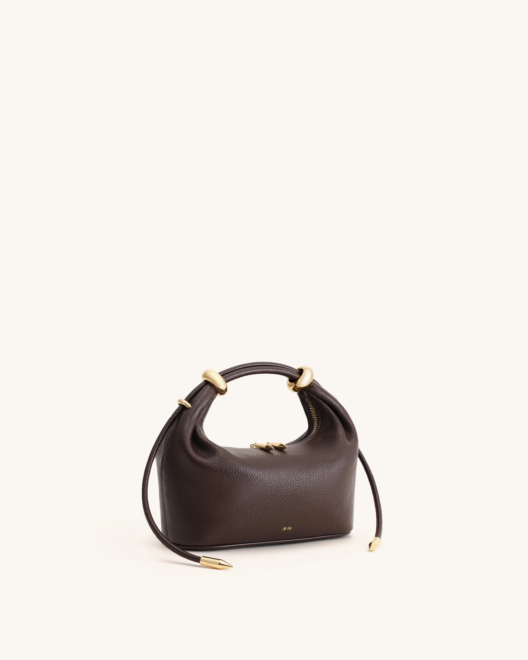 Ellie Henkeltasche mit Metallringverzierungen - Dunkelbraun - Image 4