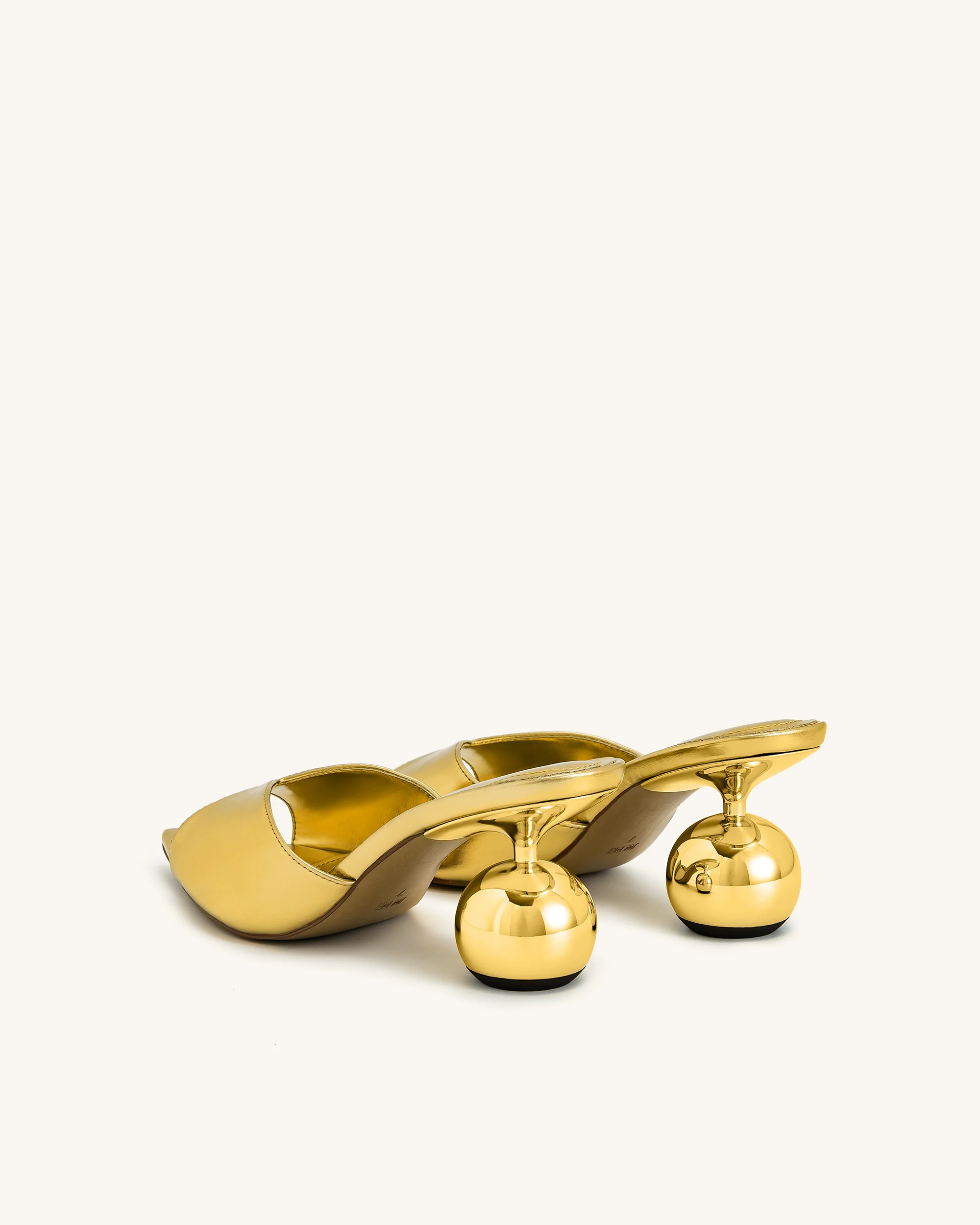 Ellie Mules mit Kugelabsatz - Gold - Image 5