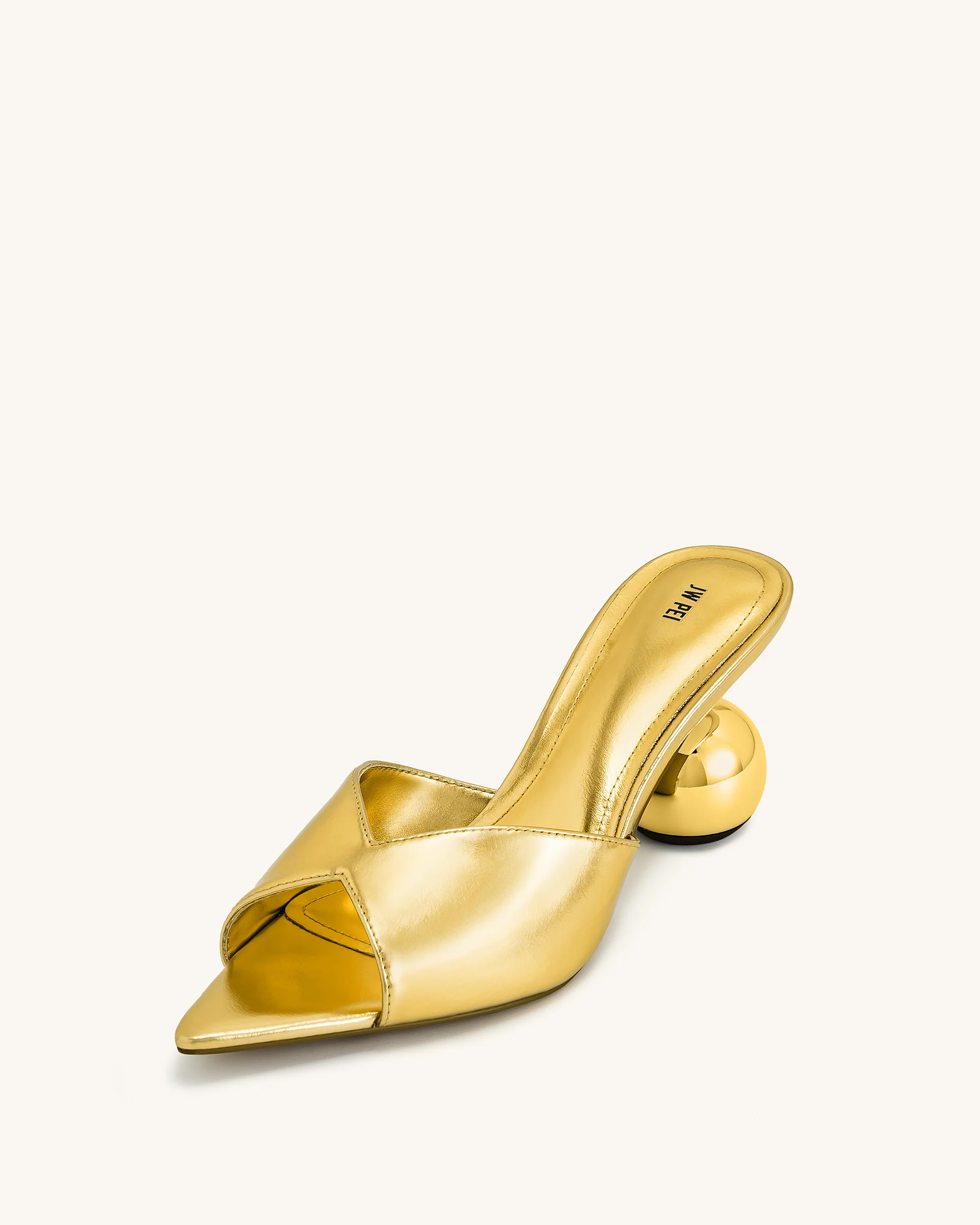 Ellie Mules mit Kugelabsatz - Gold - Image 7