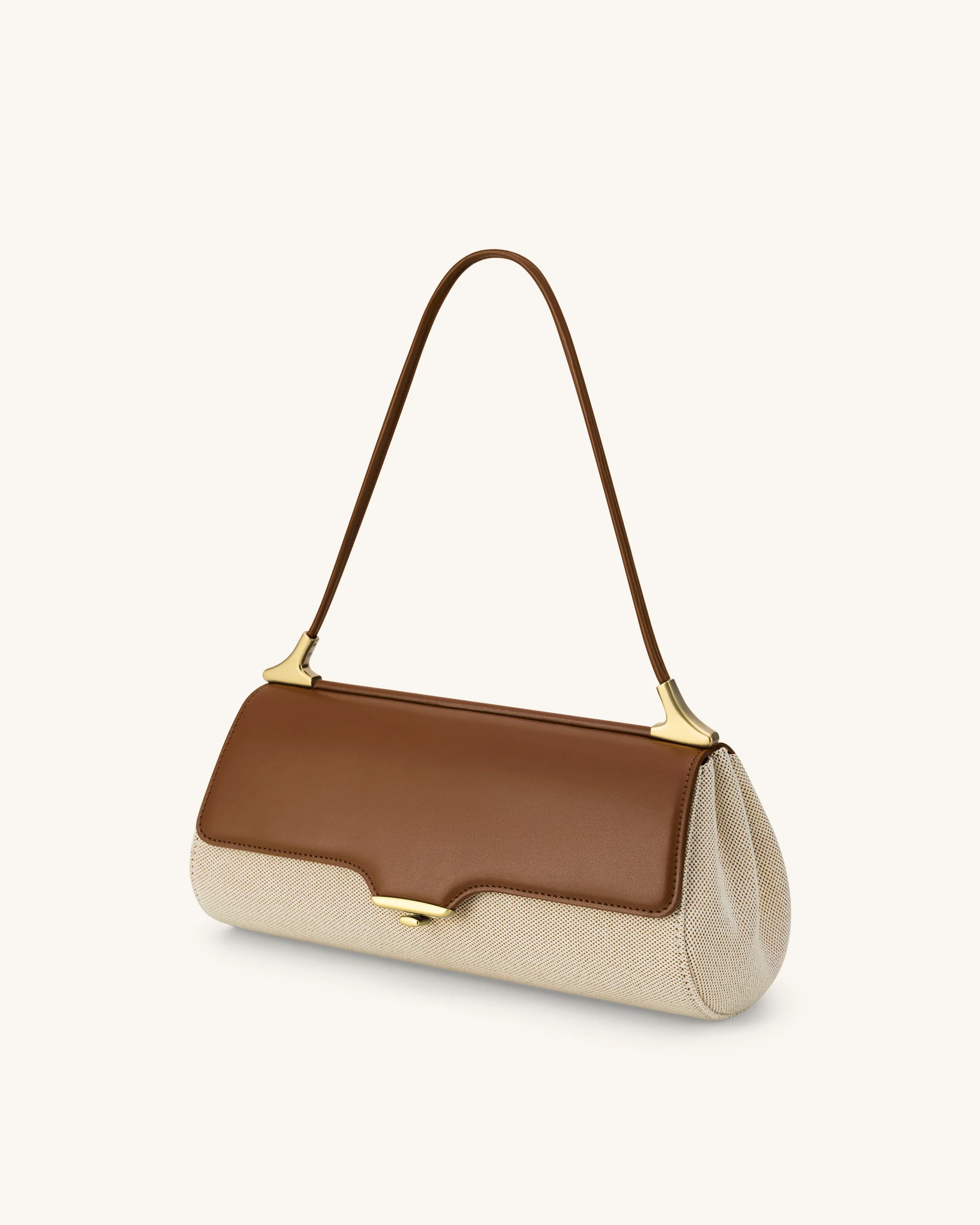 Eloise Schultertasche - Braune Canvas - Image 2