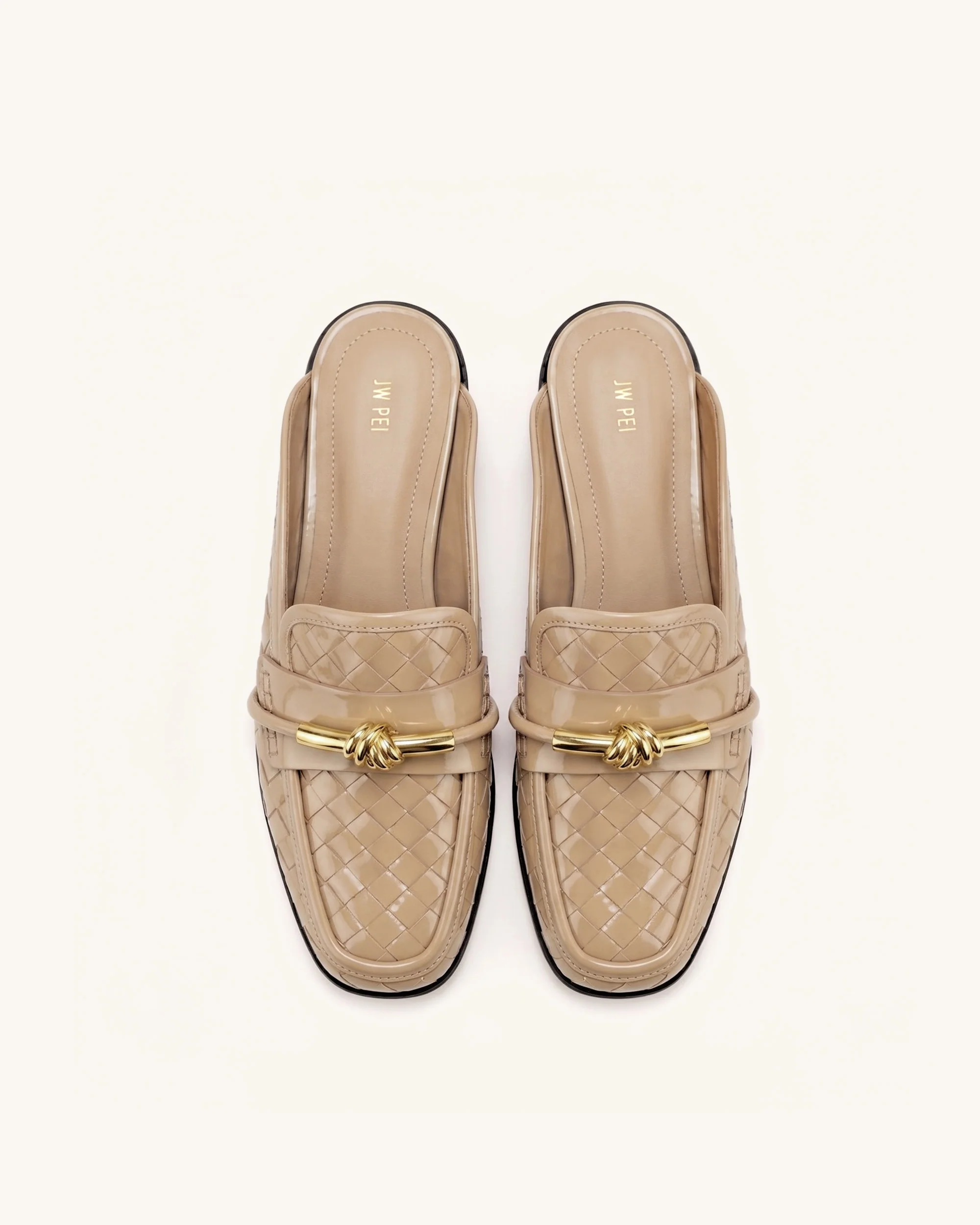 Elowen Geflochtene Horsebit-Mule-Loafer - Khaki - Image 3