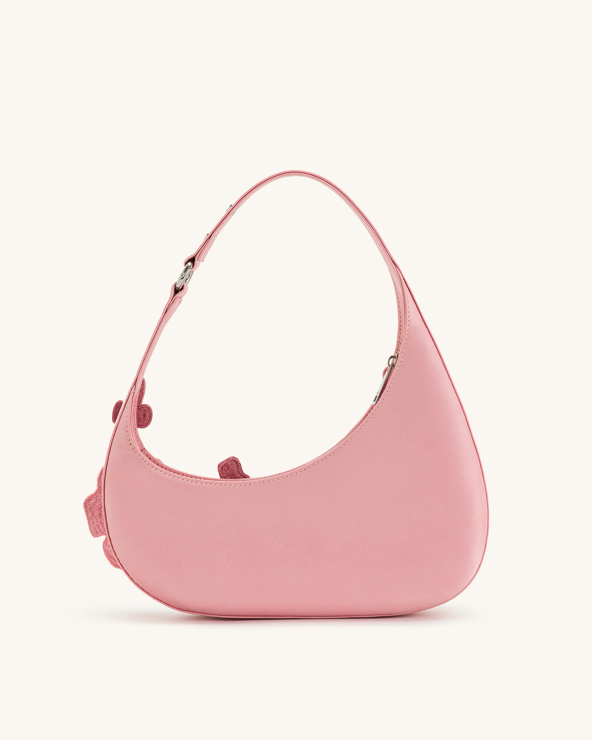 Harlee bestickte Schultertasche - Rosa - Image 4