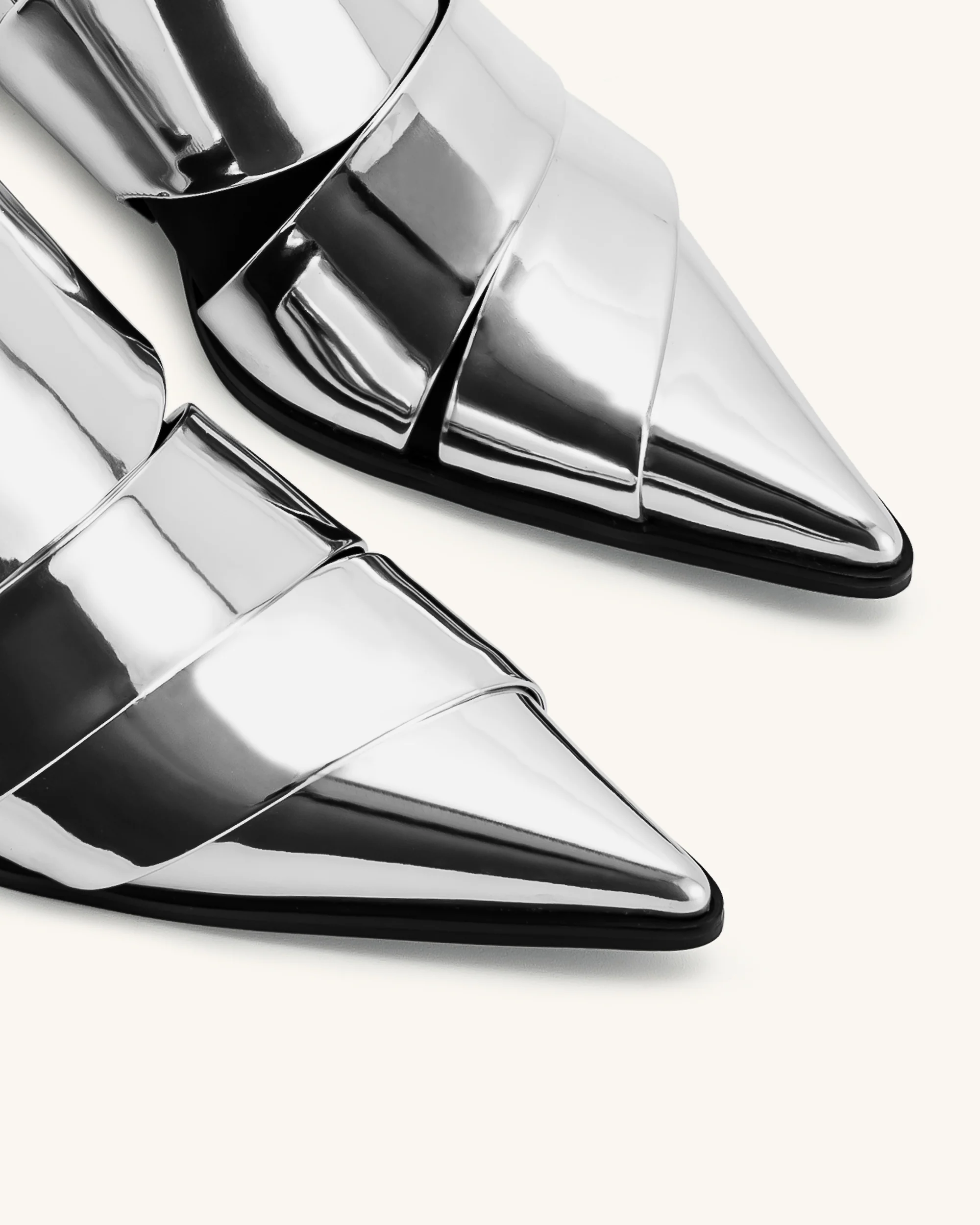 Emily Riemen-Stiefeletten - Silber - Image 5