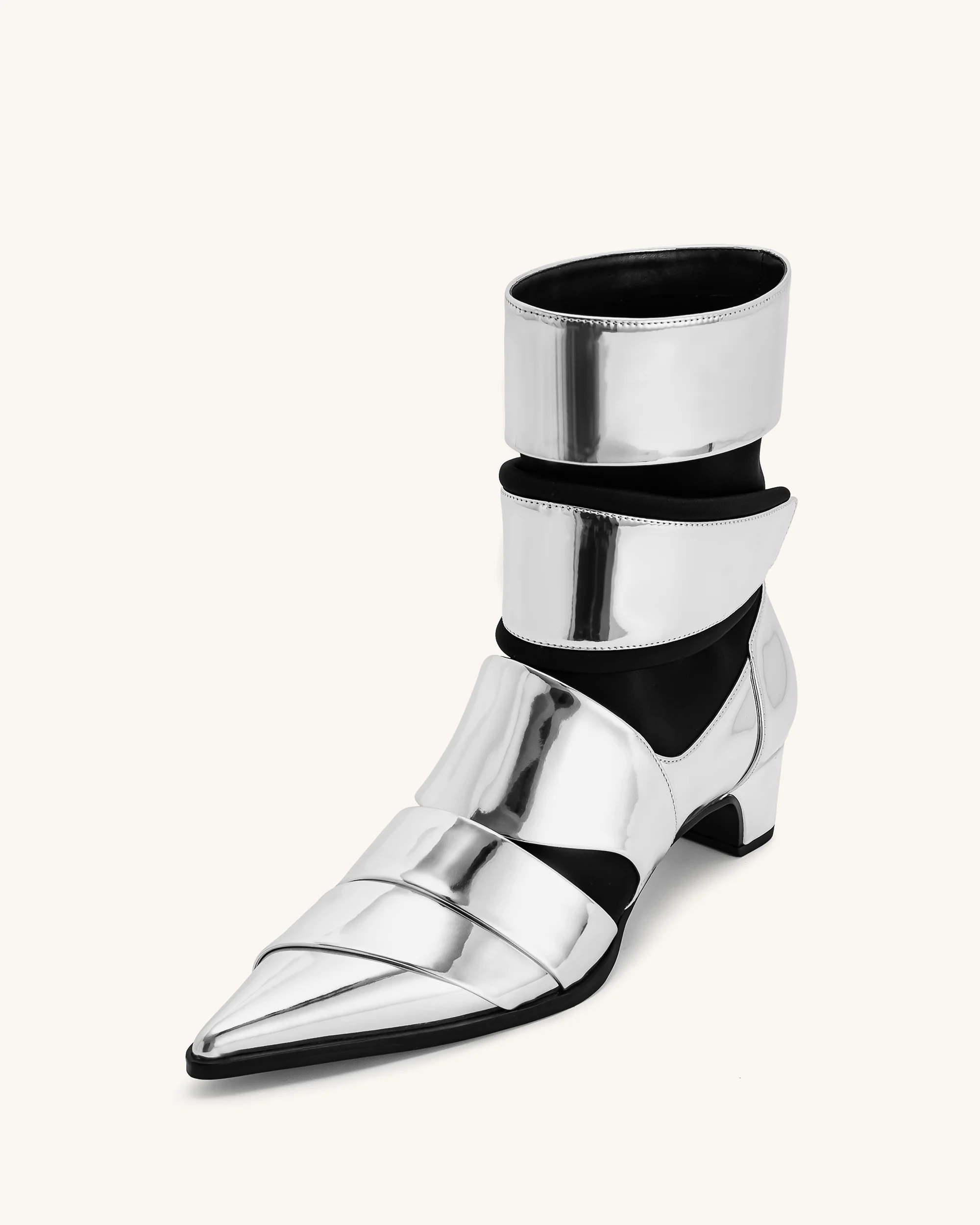 Emily Riemen-Stiefeletten - Silber - Image 6
