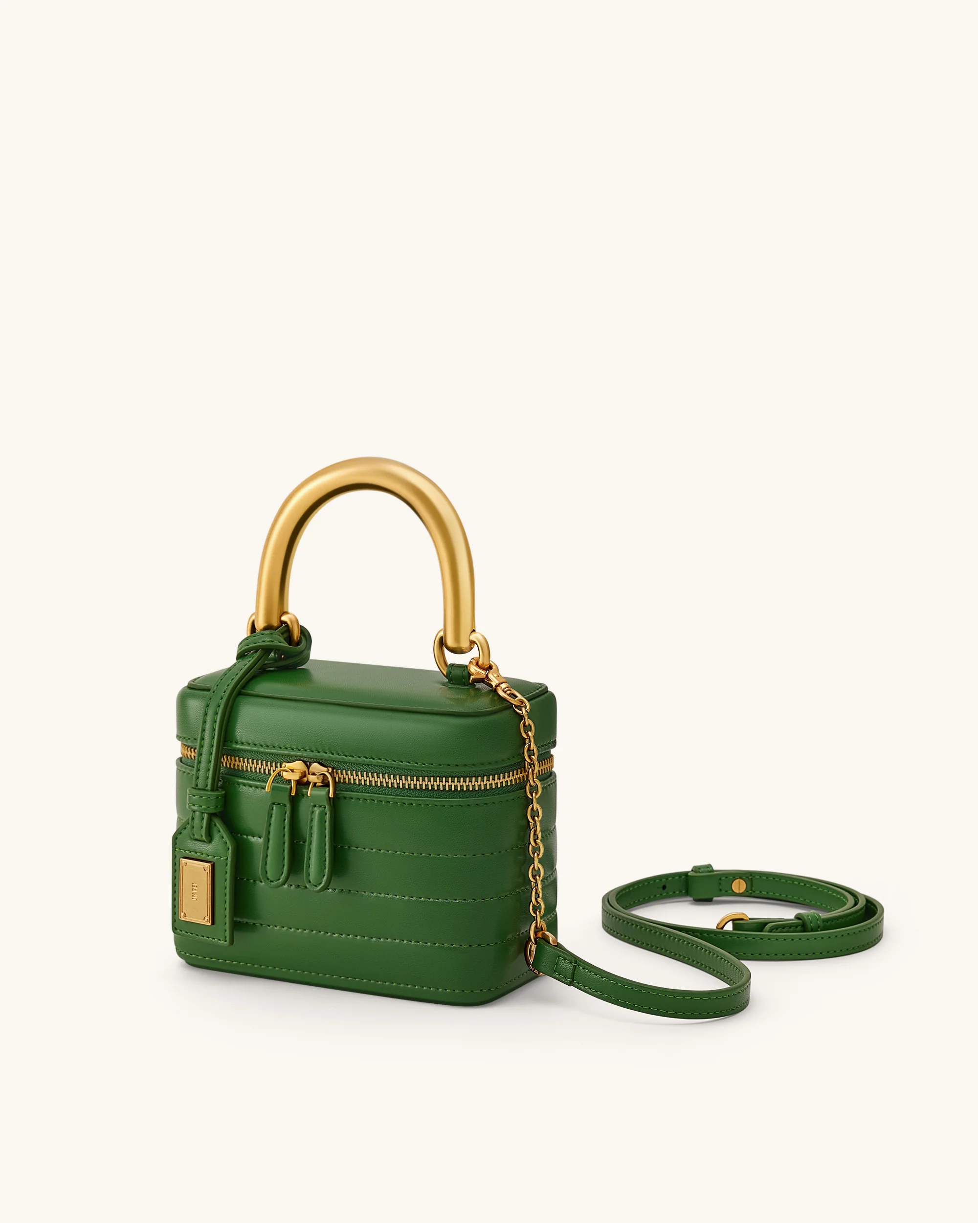 Evelyn Gesteppte Box-Henkeltasche - Grün - Image 2