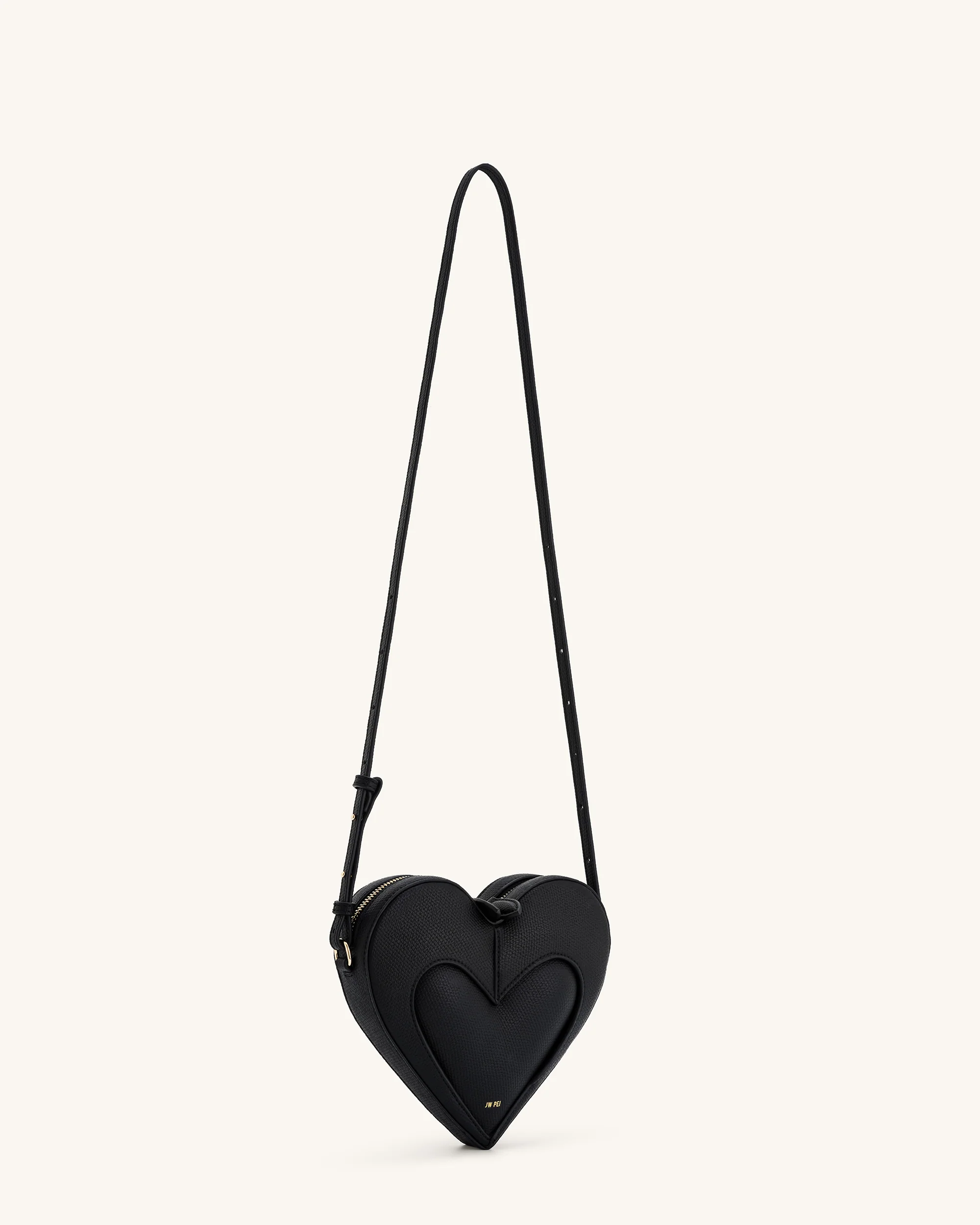 Francisca Herzförmige Crossbody-Tasche - Schwarz - Image 2