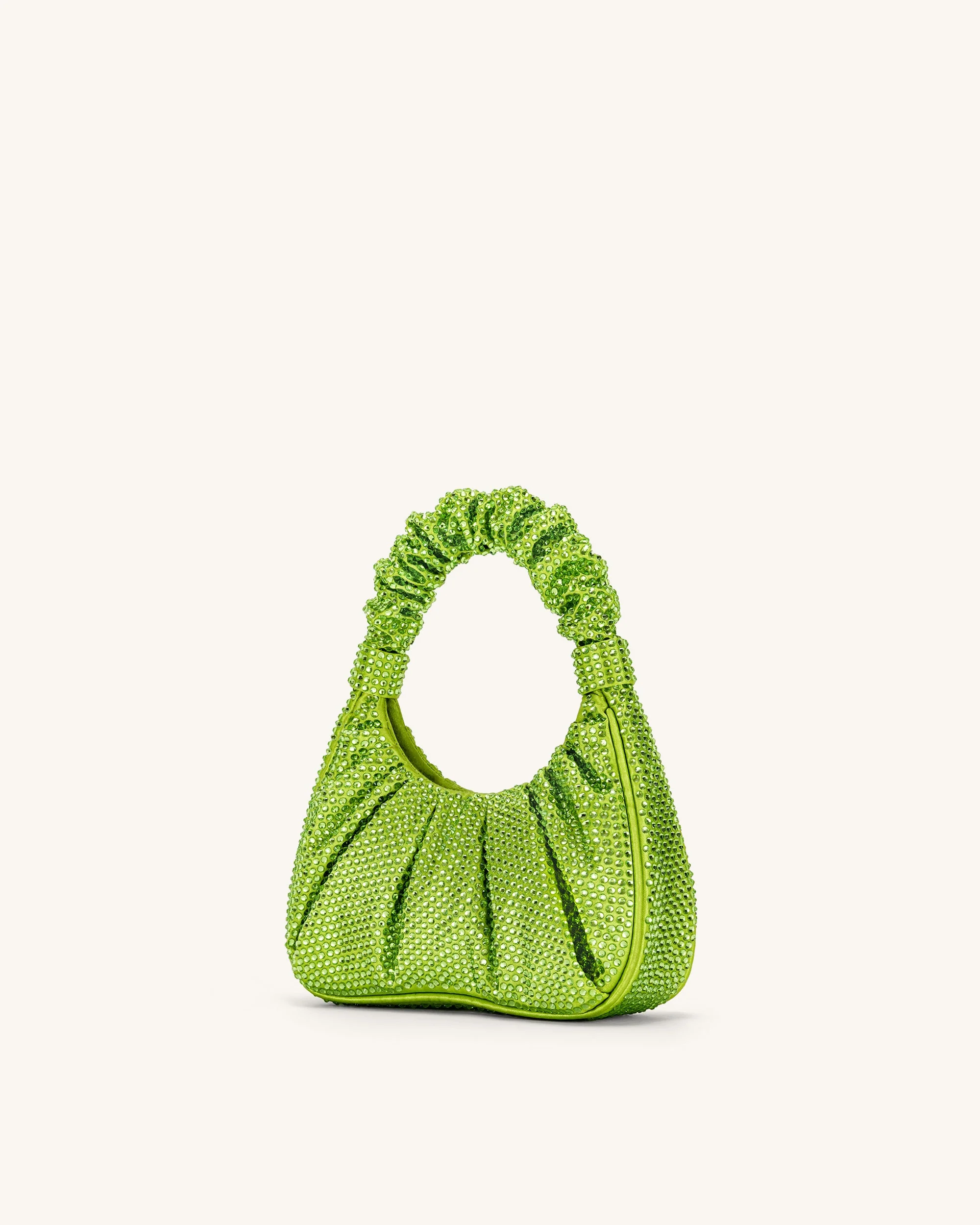Gabbi Kunstkristall Medium geraffte Hobo Handtasche - Grün - Image 3